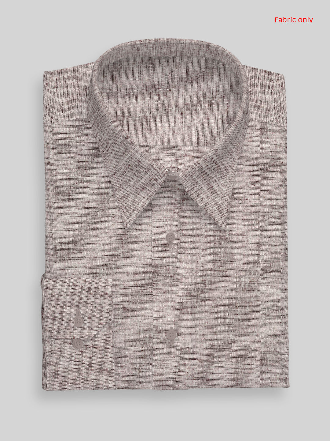 Men Cotton Blend Brown Self Design Shirt and Kurta Fabric Lampus - Image 7