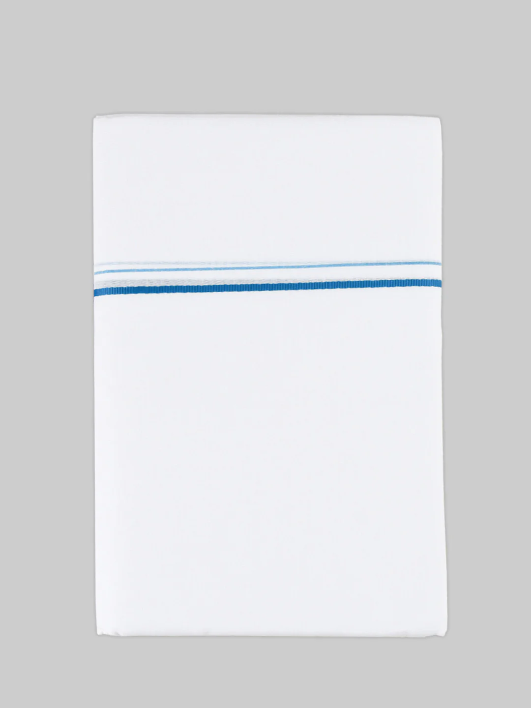 Men Cotton Blend Double Layer White Dhoti with Assorted Border (Pack of 2) - Image 4