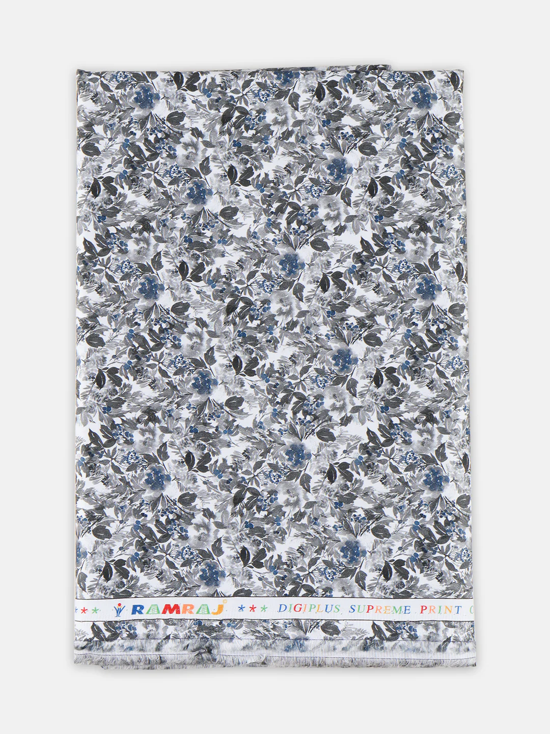 Men Cotton Blend Grey Printed Shirt Fabric Savoy Print - Image 5