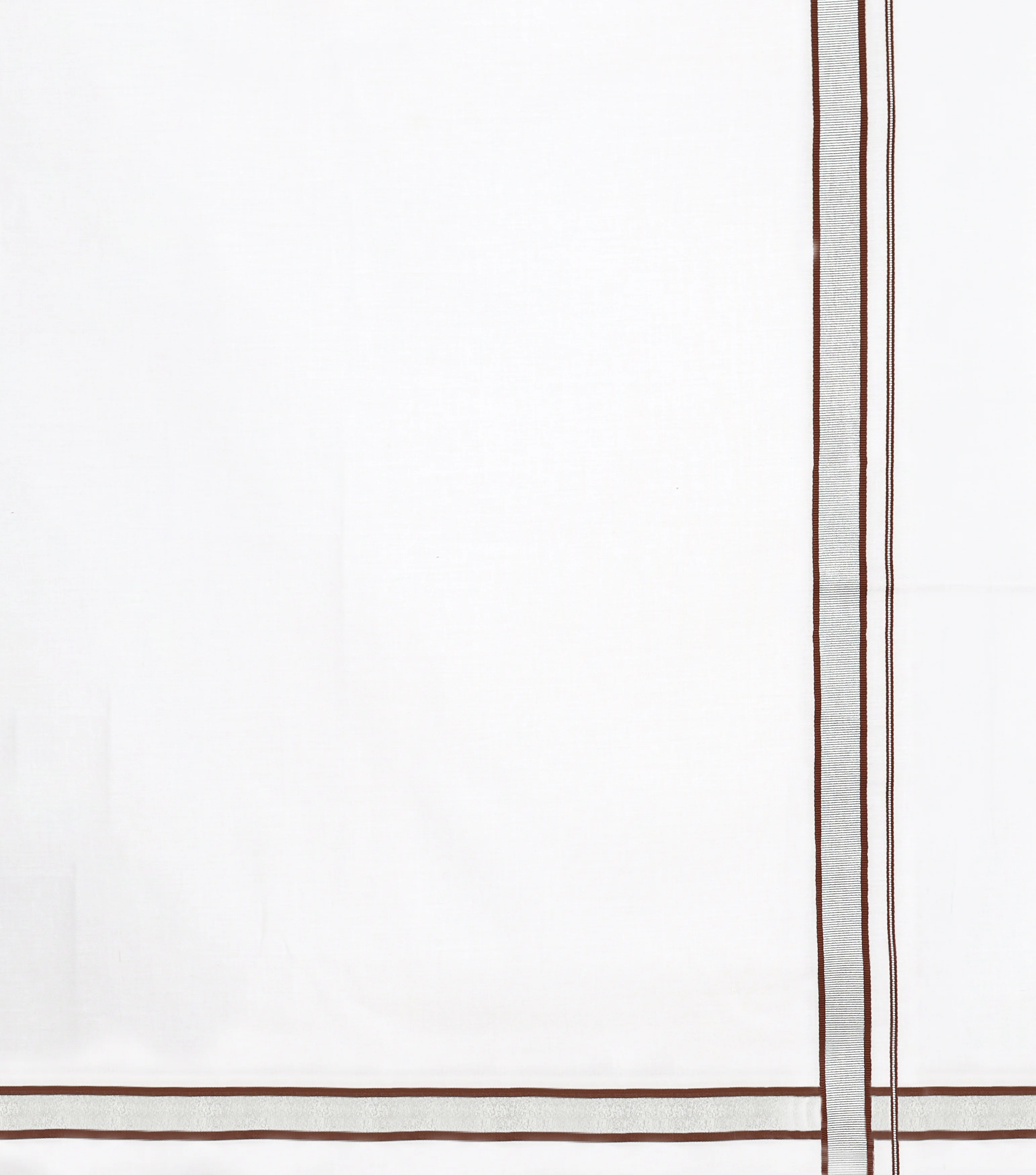 Men Cotton Blend Readymade Single Layer White Dhoti with Fancy Jari Border GASC04 - Image 5