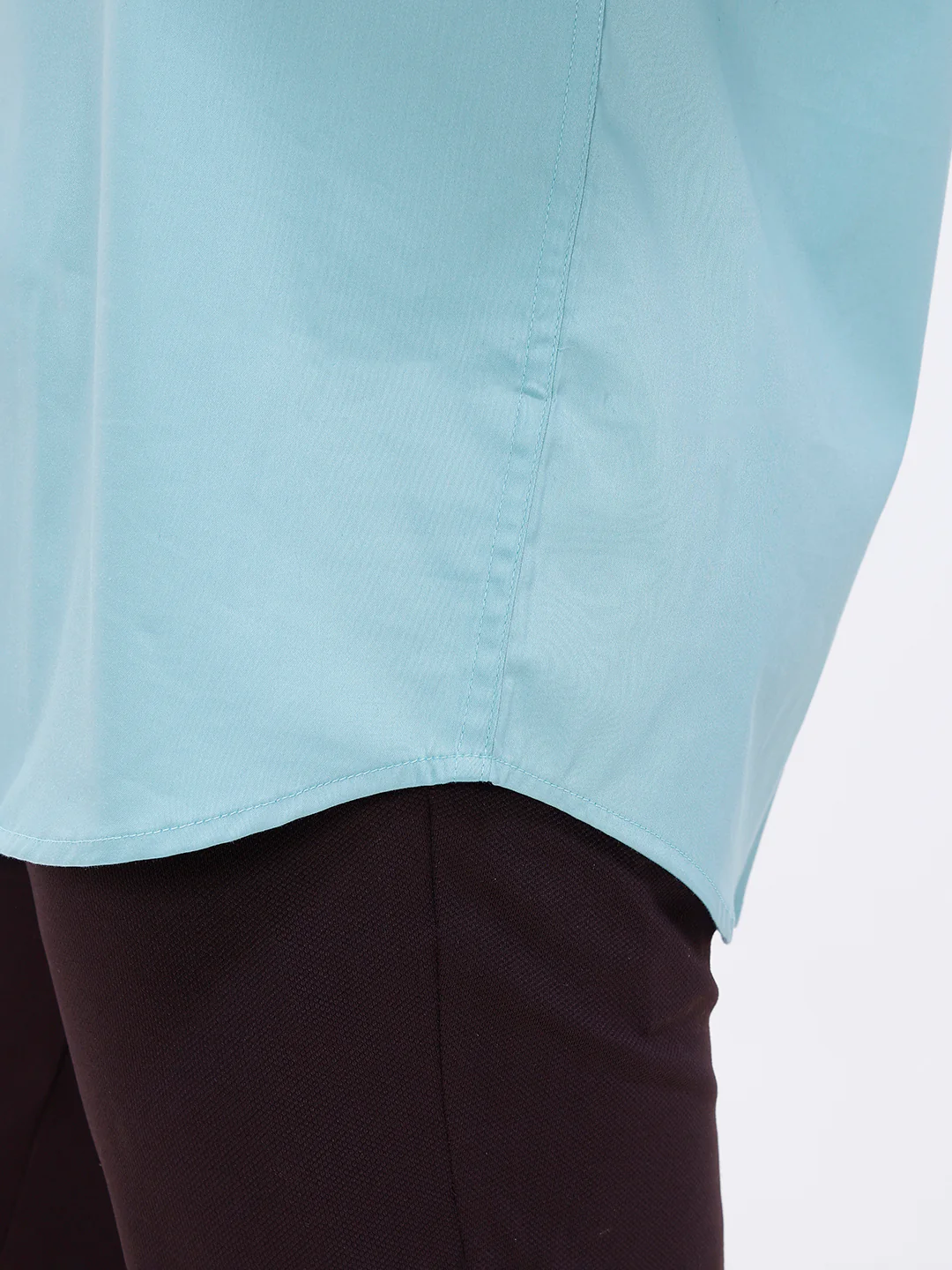 Men Cotton Blend Shirt Shadow Green T53 ACT4 - Image 5