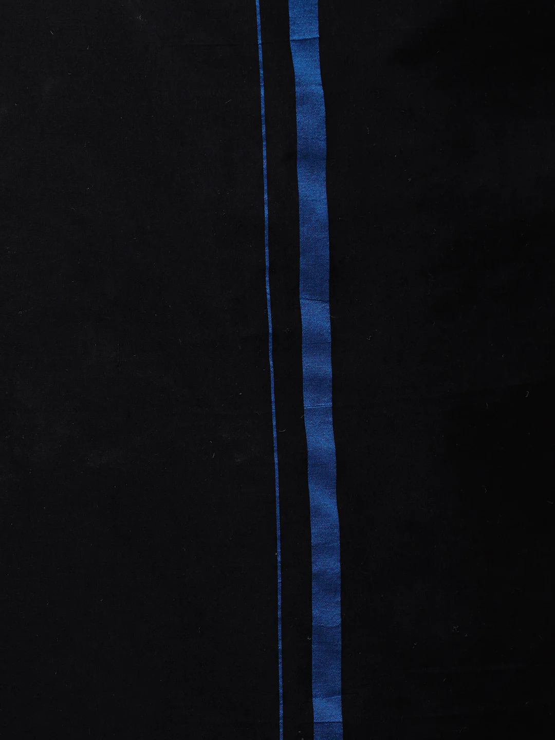 Men Cotton Blend Single Layer Black Dhoti & Towel Set with Assorted Border - Image 5