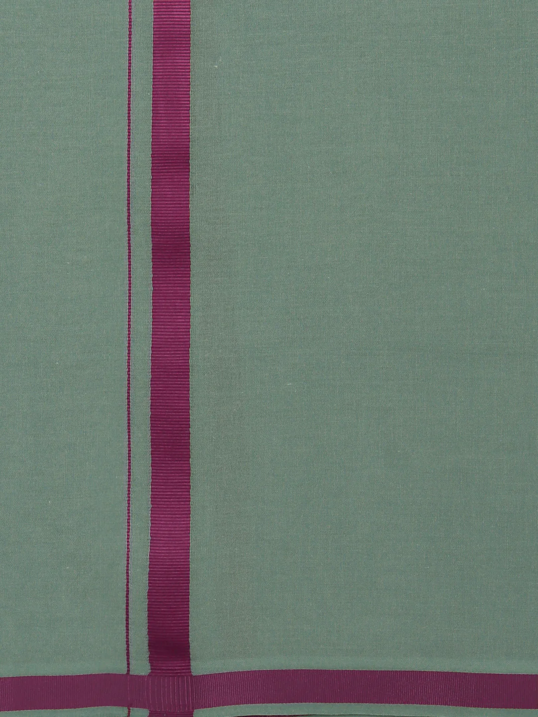 Men 100% Cotton Single Layer Cement Dhoti with Big Border Poojan - Image 5