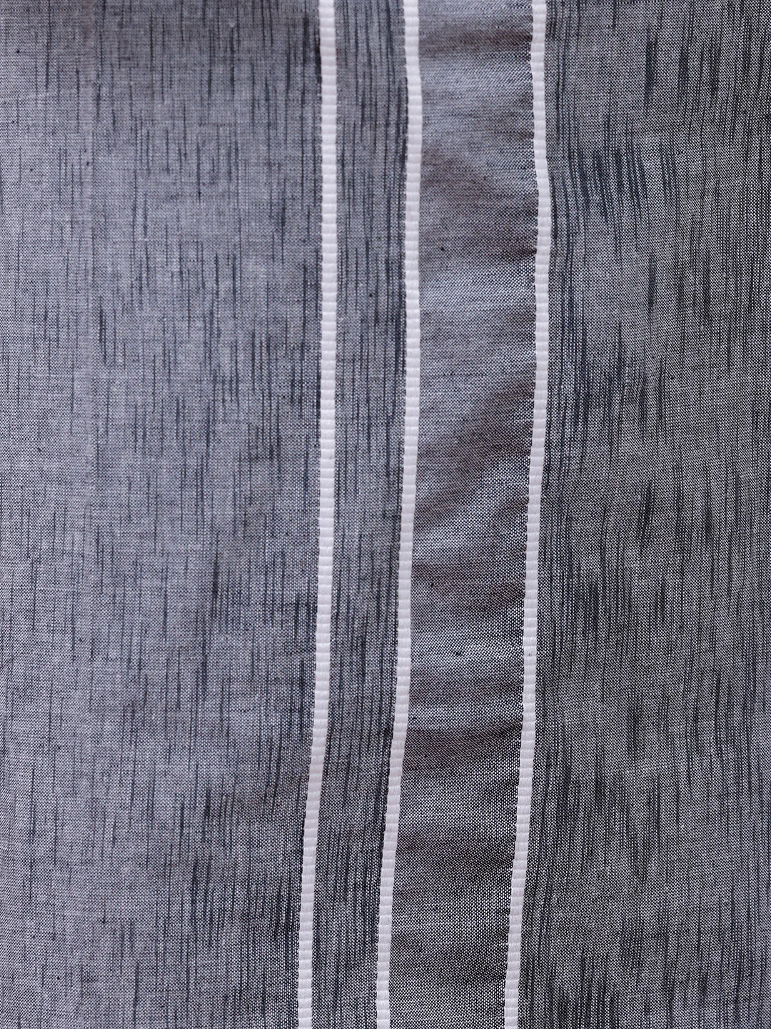 Men Cotton Blend Single Layer Grey Dhoti with Fancy Border Nitro Slub 01 - Image 5