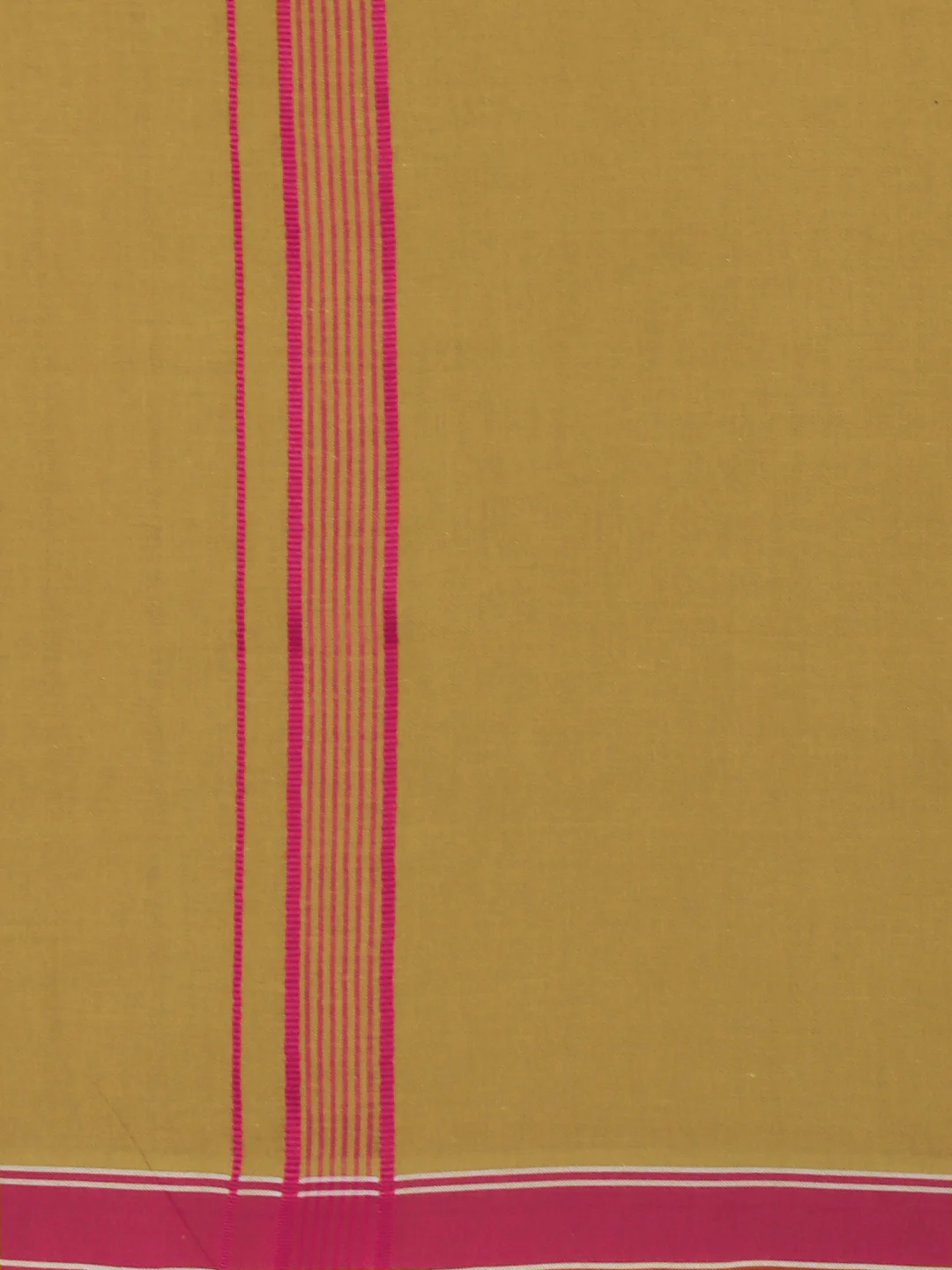 Men Cotton Blend Single Layer Kaavi Dhoti with Fancy Border Charming Line 10 - Image 4