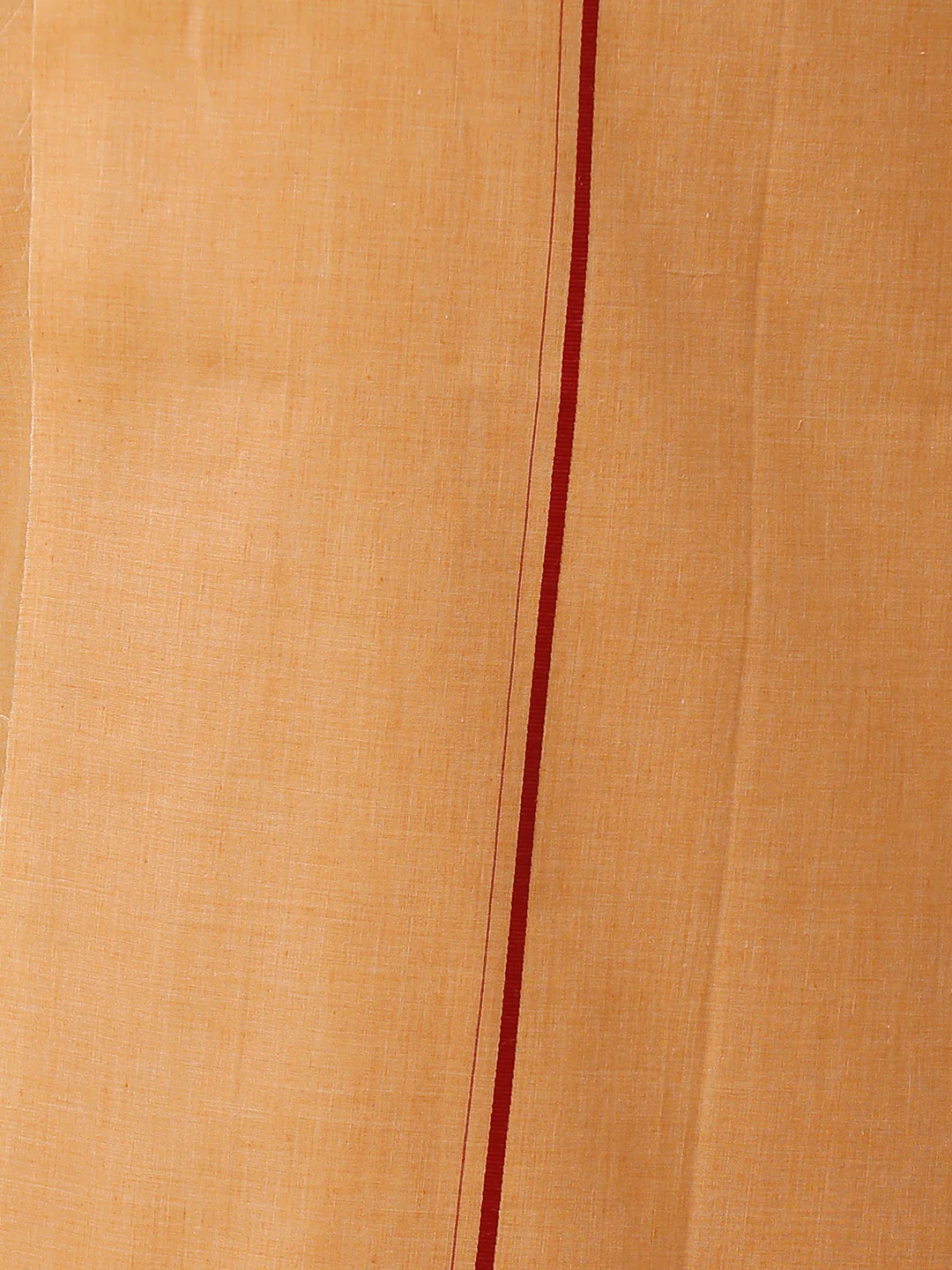 Men Cotton Blend Single Layer Kaavi Dhoti with Small Border - Image 4