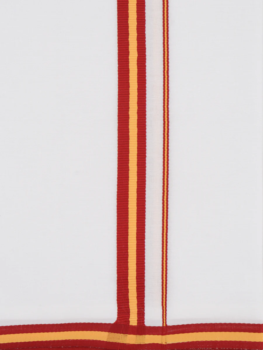 Men Cotton Blend Single Layer Political Dhoti Councilar TVK - Image 3