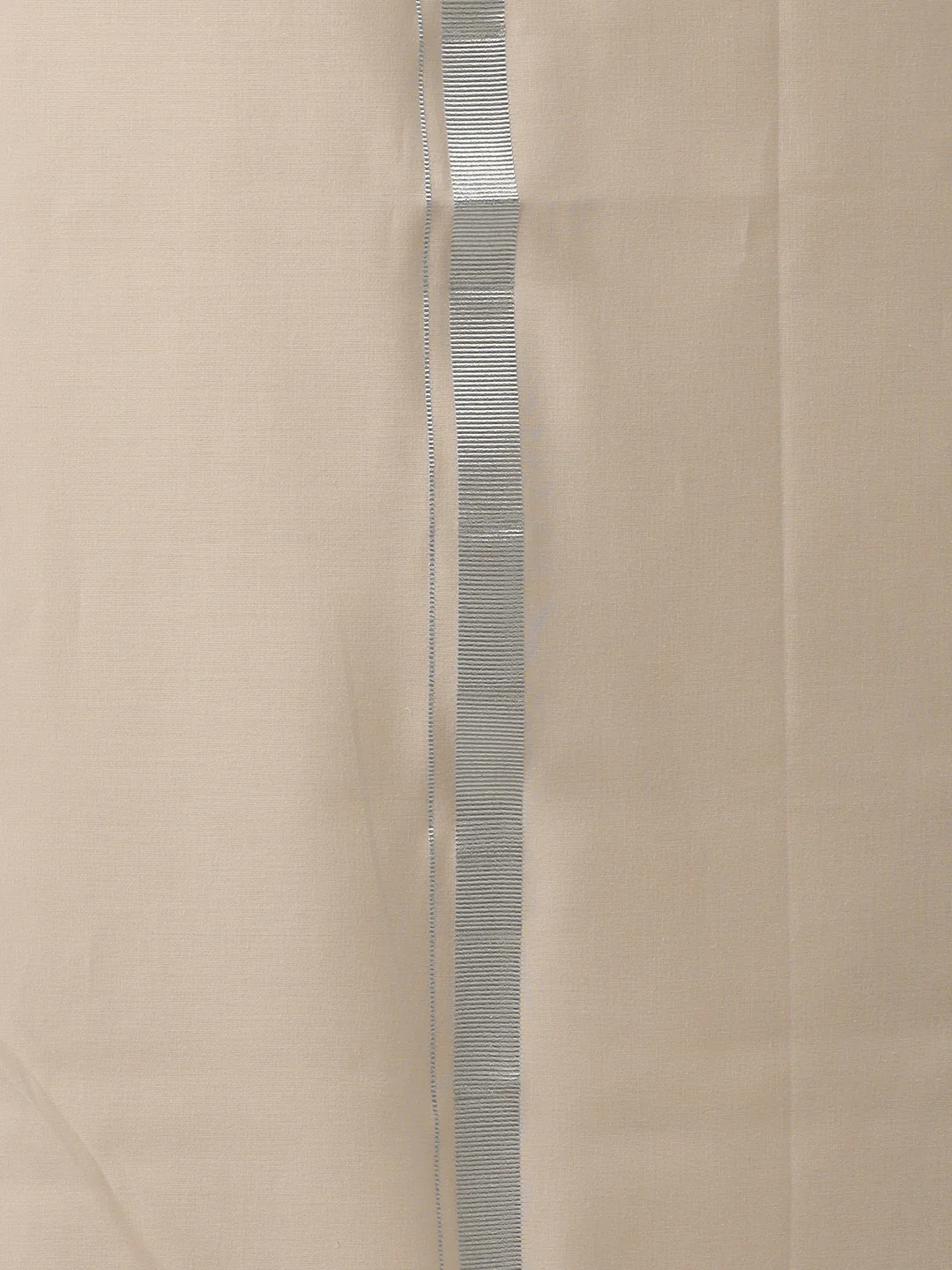 Men Cotton Blend Single Layer Sandal Dhoti with Silver Jari Border - Image 5