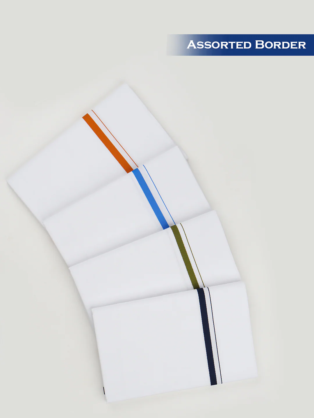 Men Cotton Blend Single Layer Stitched Dhoti with Assorted Border Canal - Image 2
