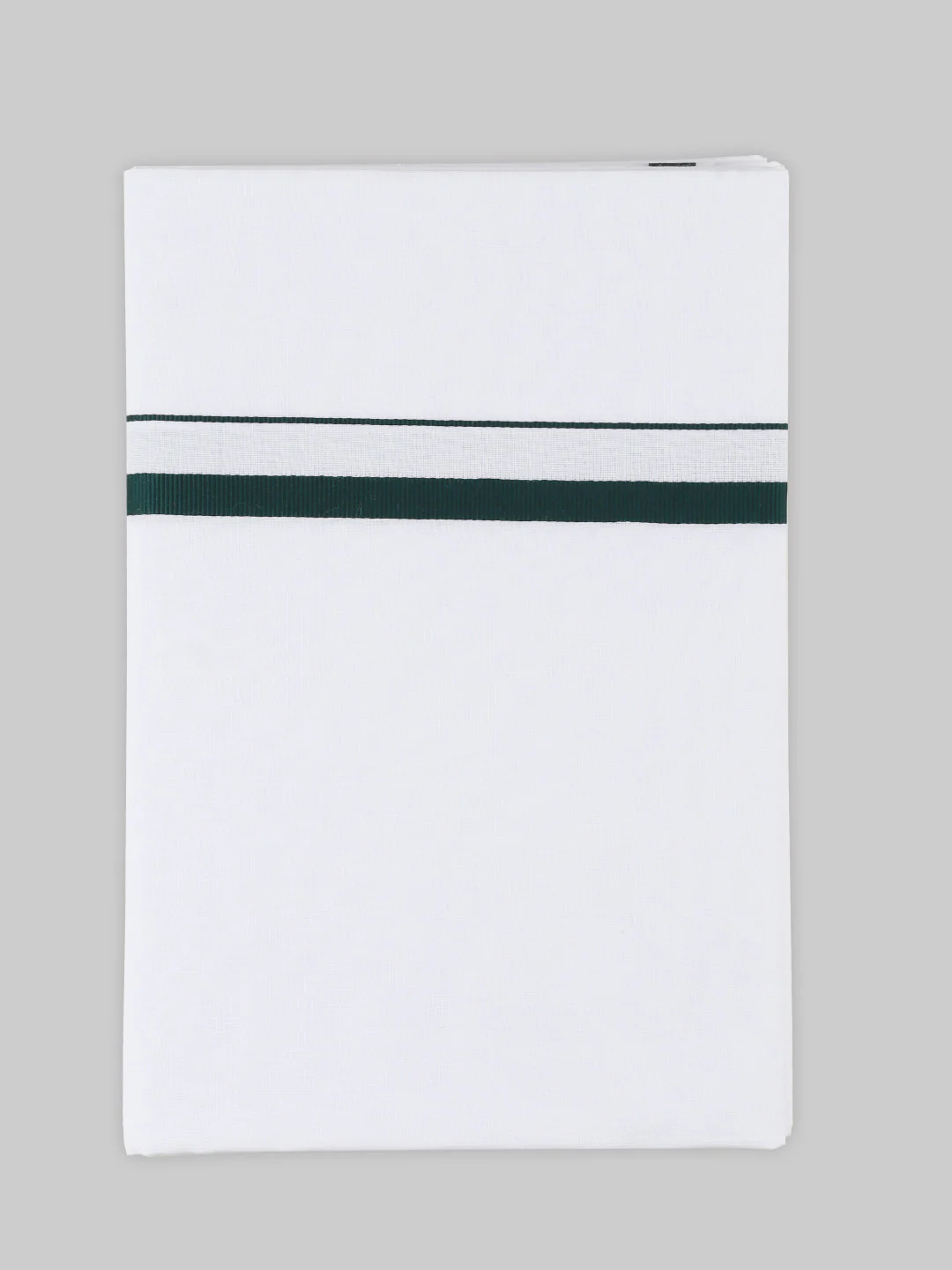 Men Cotton Blend Single Layer White Dhoti with Assorted Border Pack of 3 - Image 5