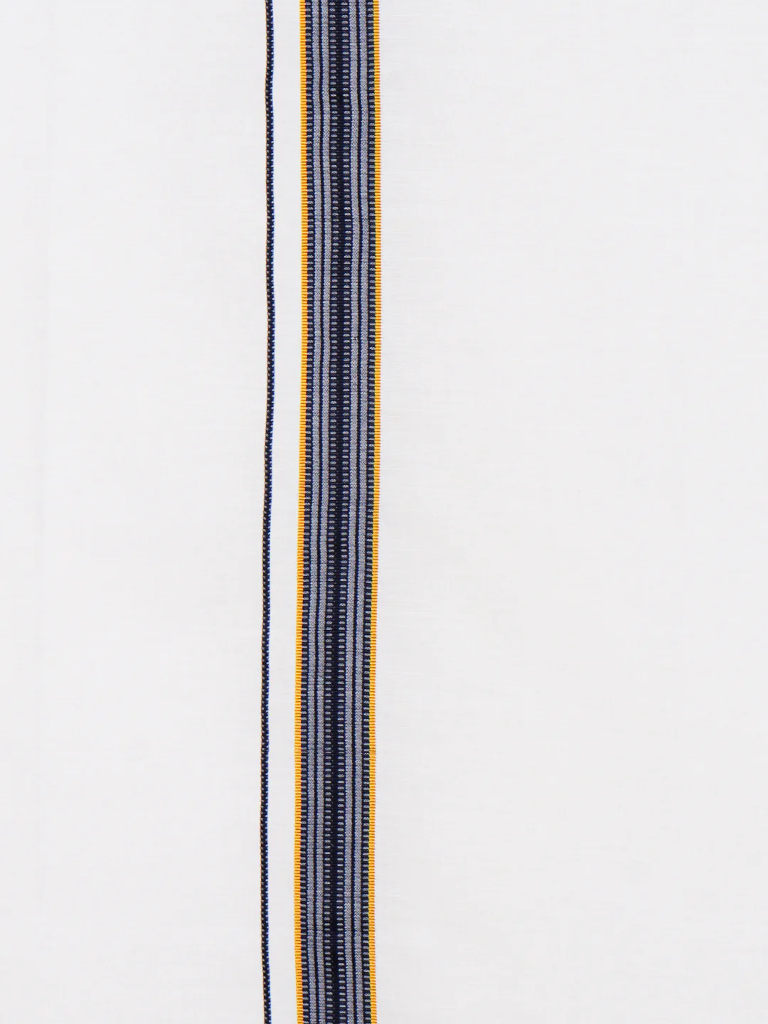 Men Cotton Blend Single Layer White Dhoti with Fancy Jari Border WGF10 - Image 3