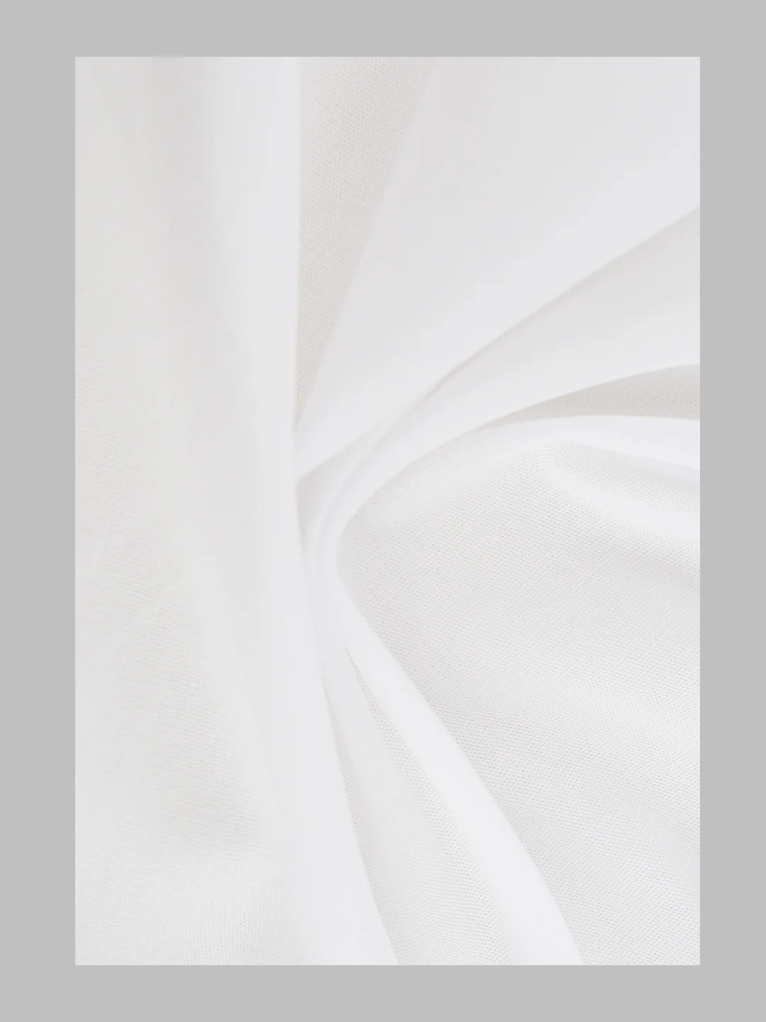Men Cotton Blend White Shirt Fabric Eco Cotton - Image 2