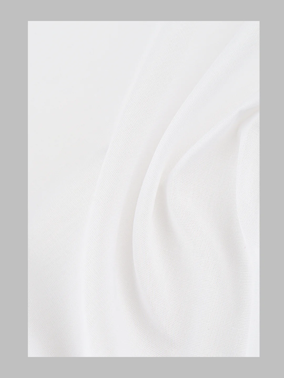 Men Cotton Blend White Shirt Fabric Eco Cotton - Image 3