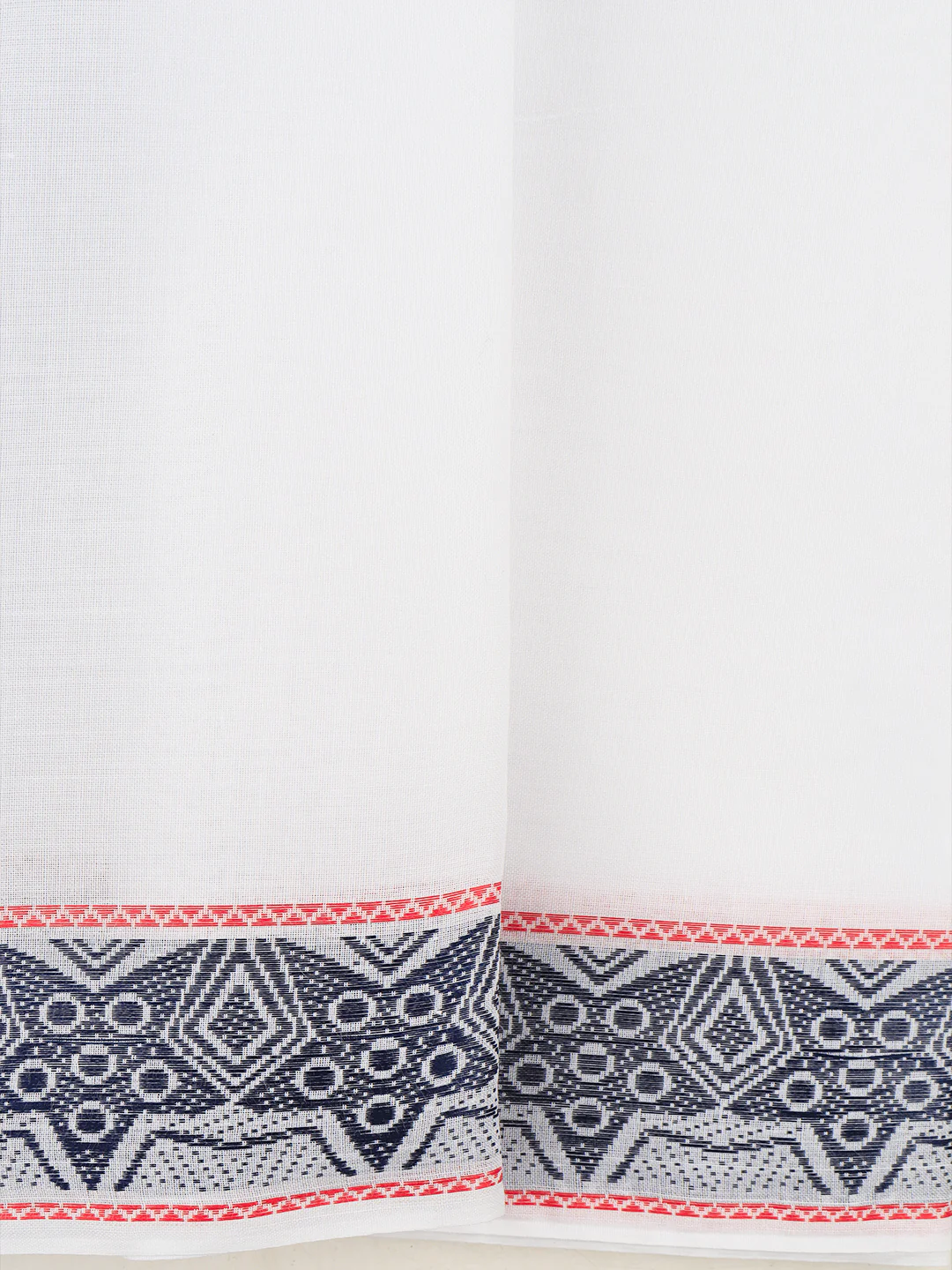 Men Cotton Navy Fancy Border Panchakacham with Angavasthram Srirasthu(9+5) SR42 - Image 4