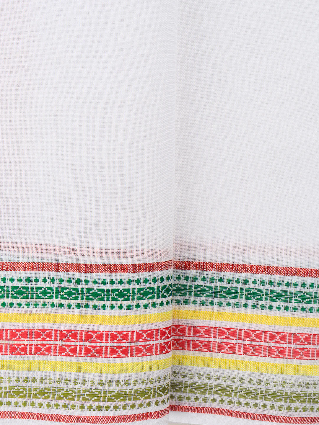Men Cotton Pink Fancy Border Panchakacham with Angavasthram Srirasthu(9+5) SR55 - Image 4