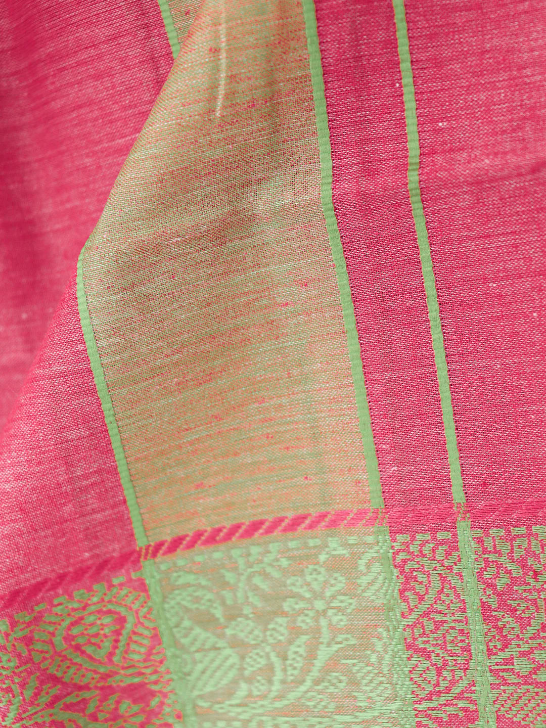 Men Cotton Red Towel with Fancy Border 6422 - Image 4