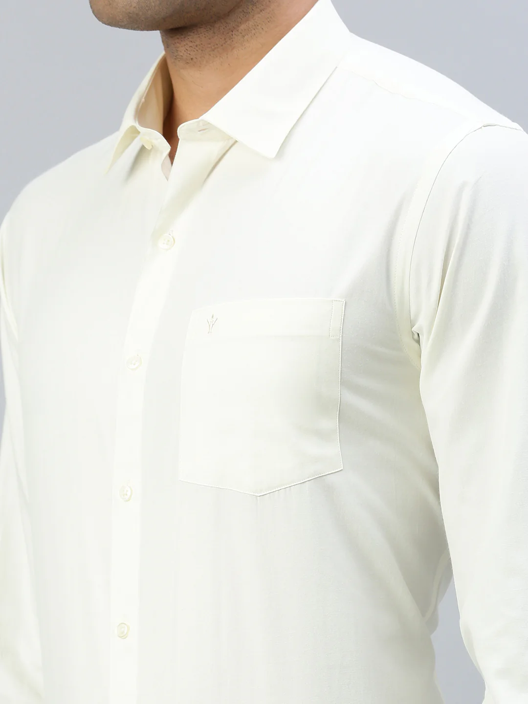 Men Cotton Rich Cream Full Sleeves Shirt Combo (2 Pcs Pack) - Image 6