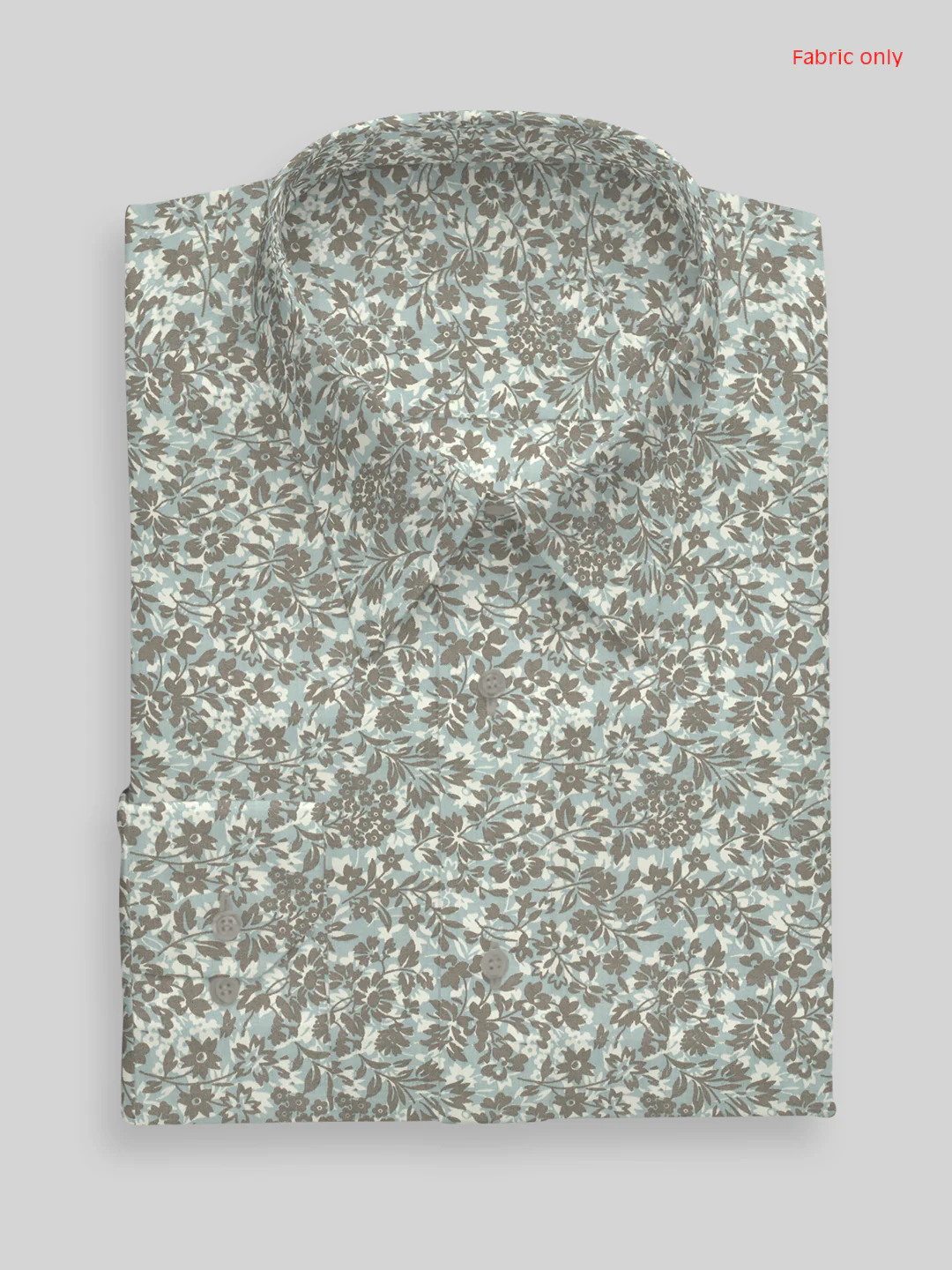 Men Cotton Rich Printed Shirt Fabric Brown Oslo Print - Image 3