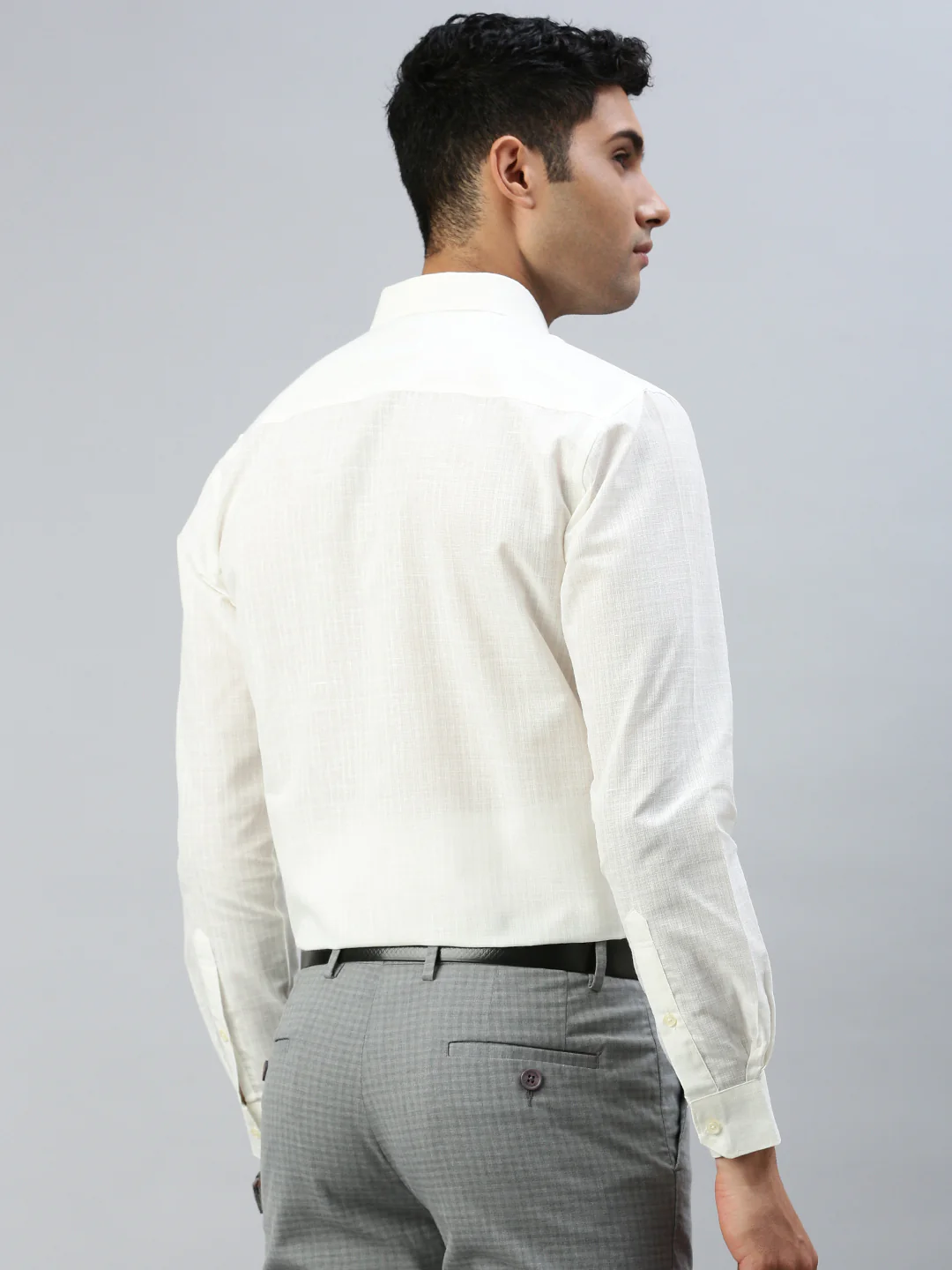 Men Cotton Rich Shirt Cream Celebrity 2 - Image 5