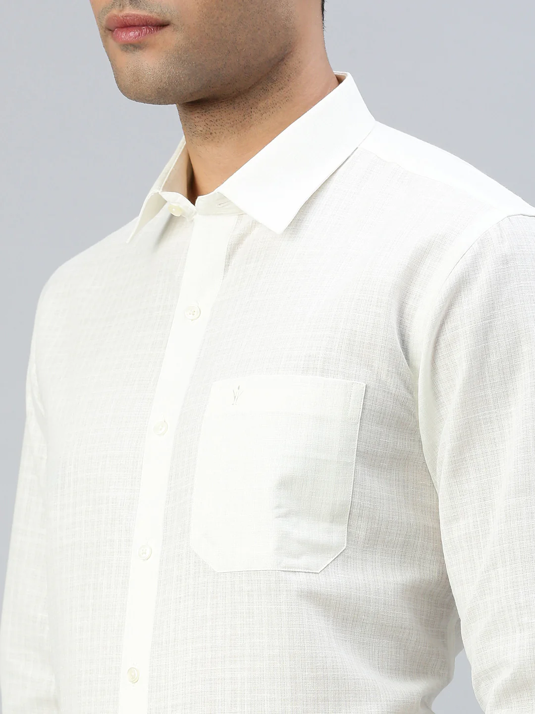 Men Cotton Rich Shirt Cream Celebrity 2 - Image 7