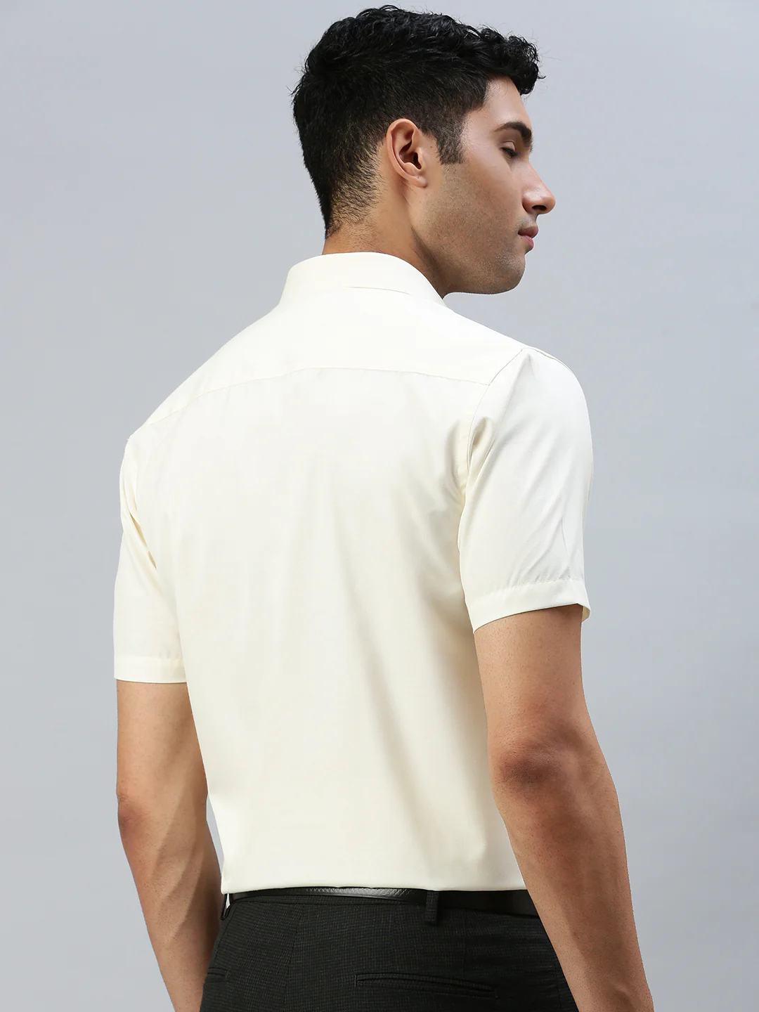 Men Cotton Rich Shirt Cream Kalyan Cotton - Image 6