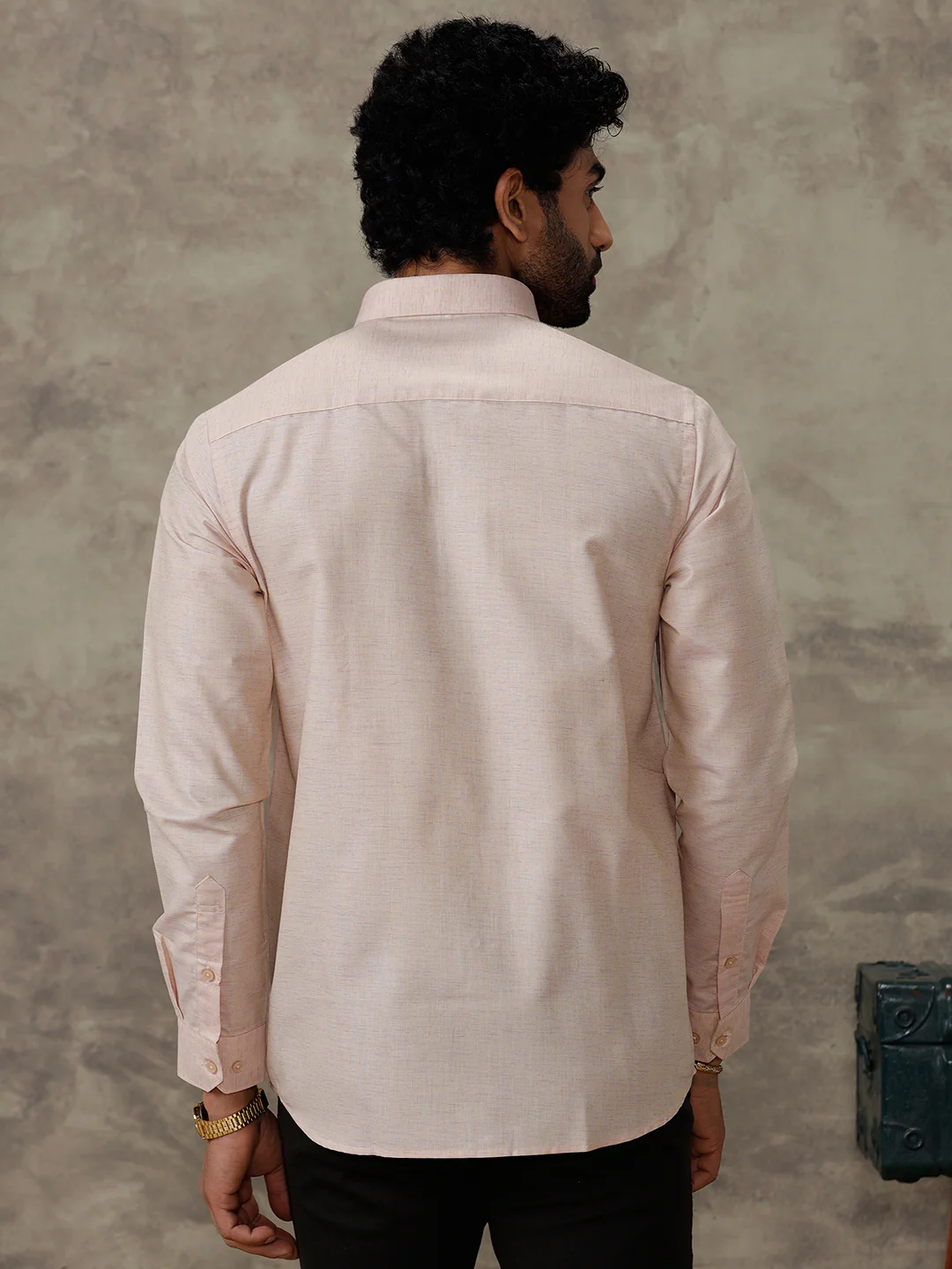 Men Cotton Rich Shirt Light Brown Trendy 8 YH3 - Image 8