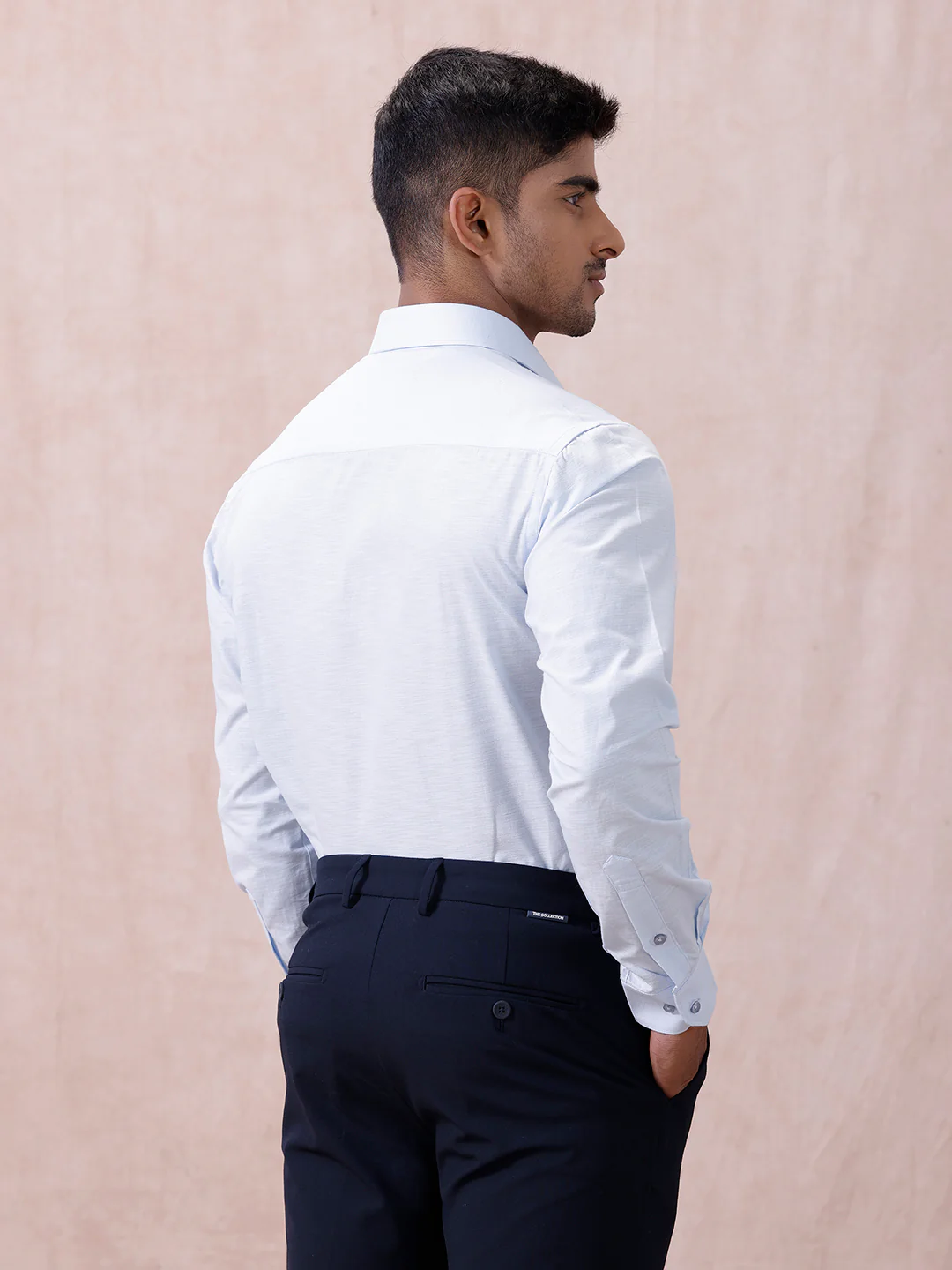 Men Cotton Rich Shirt Light Sky Blue T64 ANT1 - Image 4