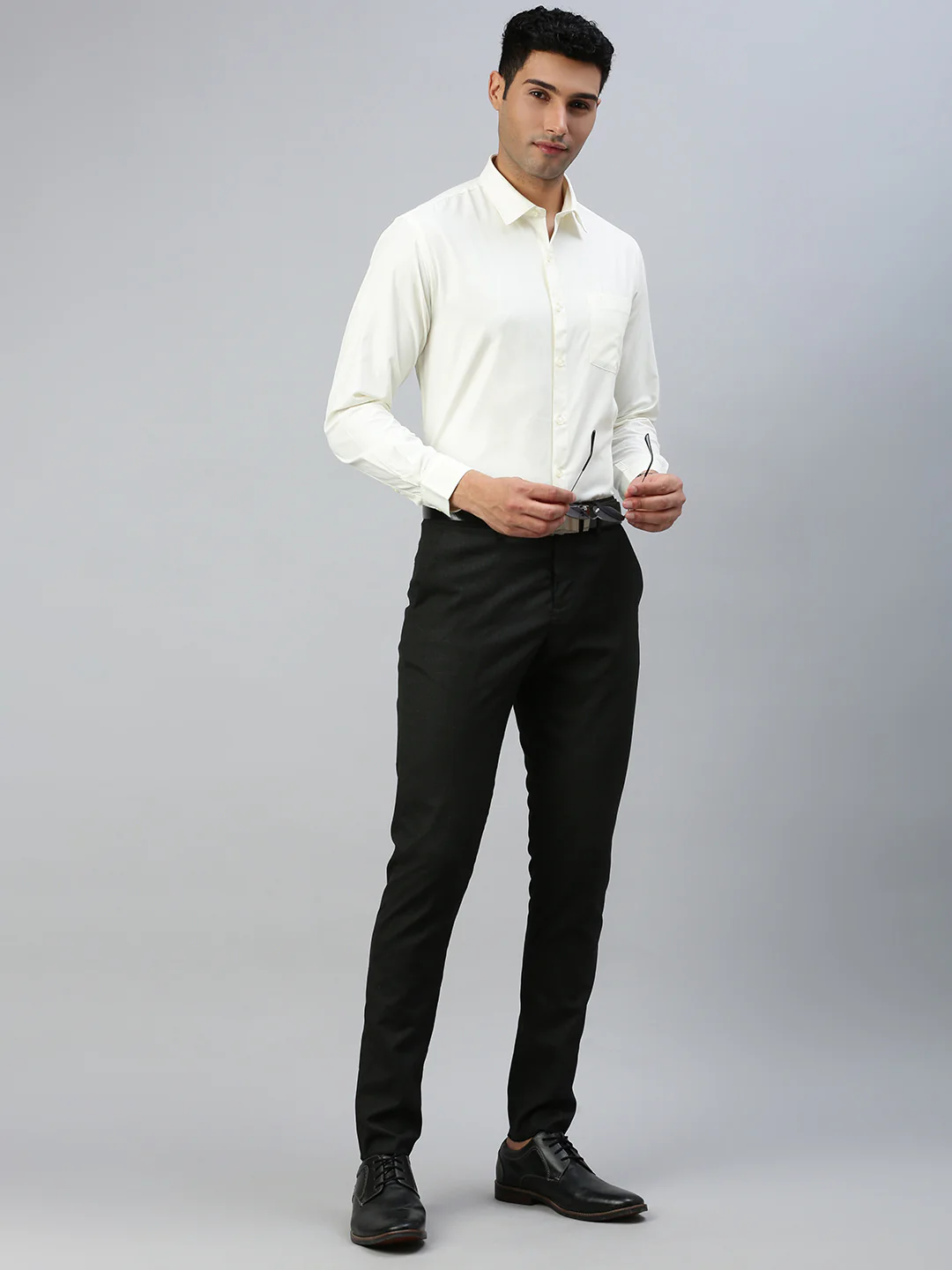 Men Cotton Rich Cream Full Sleeves Shirt Combo (2 Pcs Pack) - Image 4