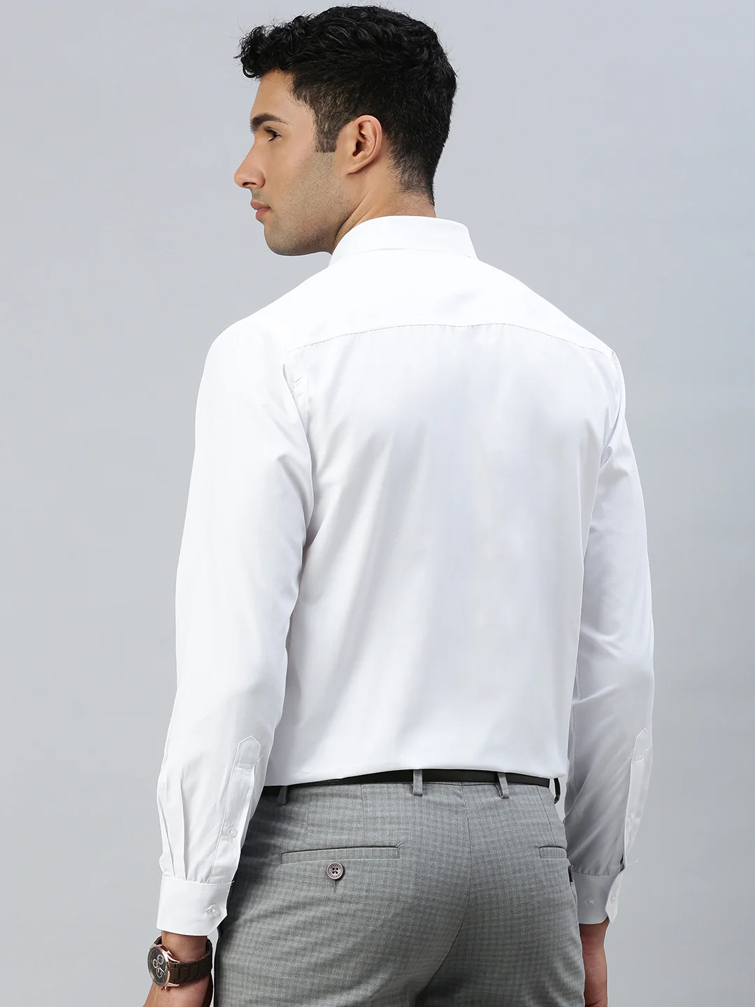 Men Cotton Rich White Full Sleeves Shirt Wewin (2 Pcs Pack) - Image 4