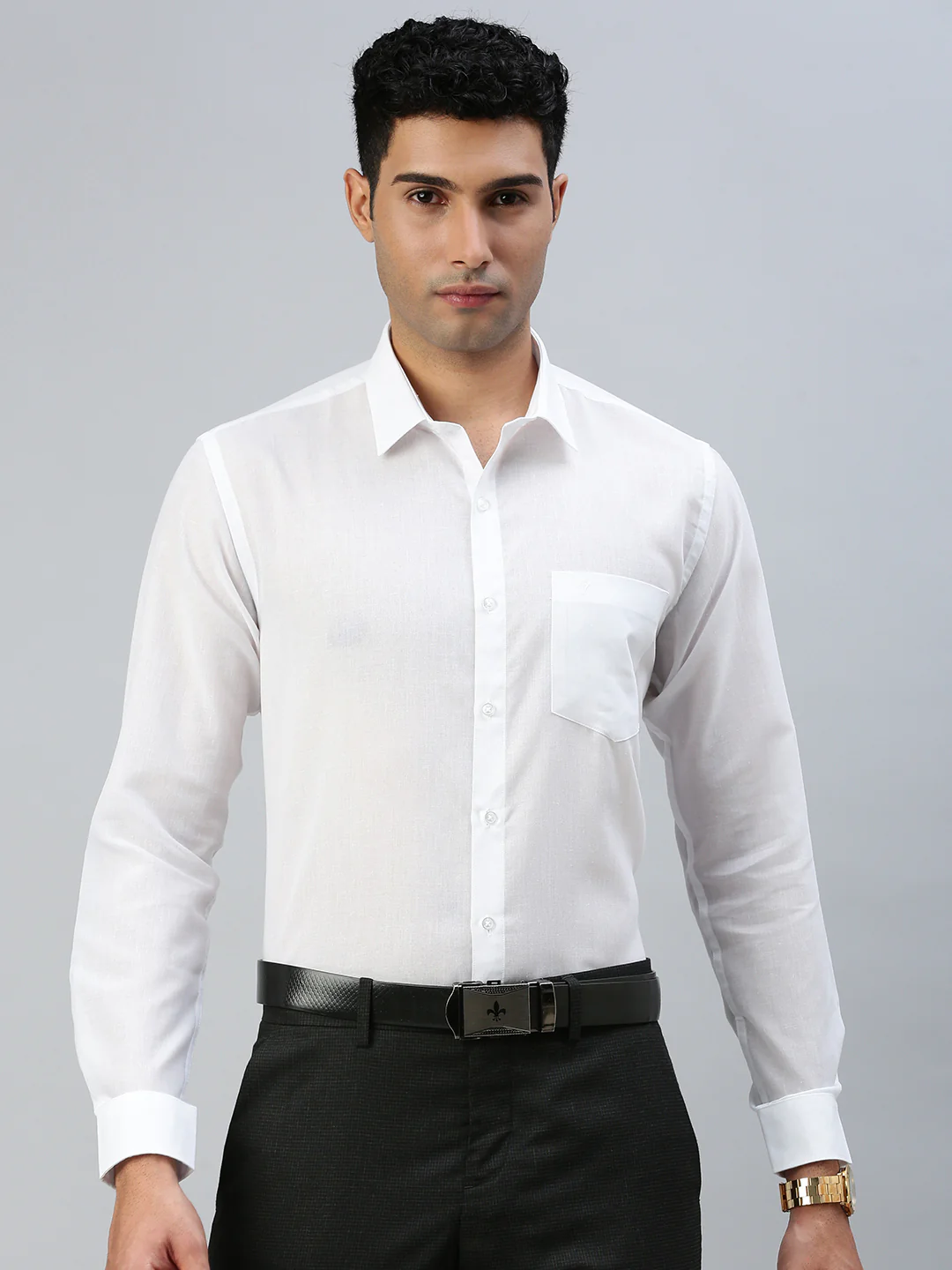 Cotton Rich White Shirt – Leader White | Liberty Cut - Image 3