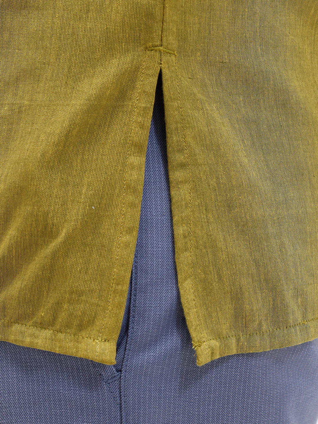 Men Cotton Short Length Plain Pocket Kurta Pale Green PC26 - Image 6