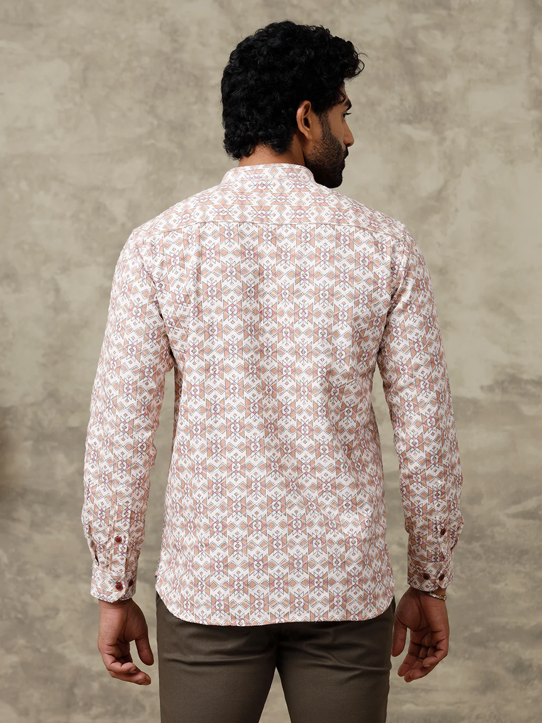 Men Cotton Short Length Self Design Pocket Kurta Sandal RF1 - Image 3