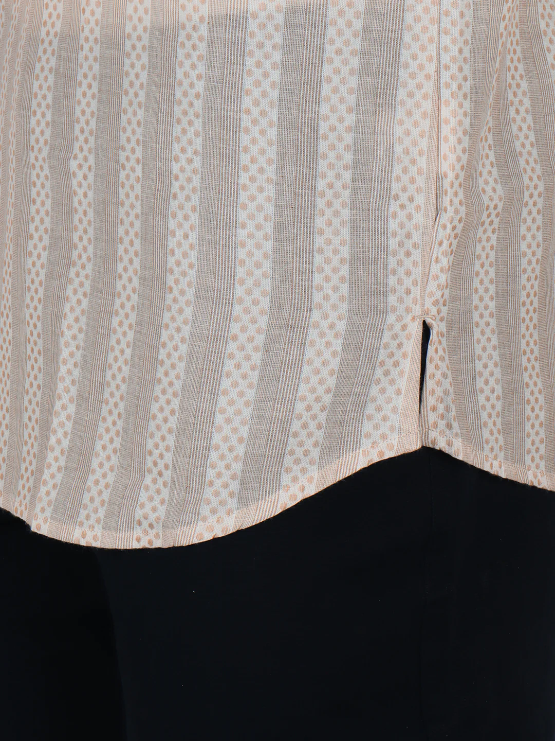 Men Cotton Short Length Self Design Pocket Kurta Sandal RJ37 - Image 4