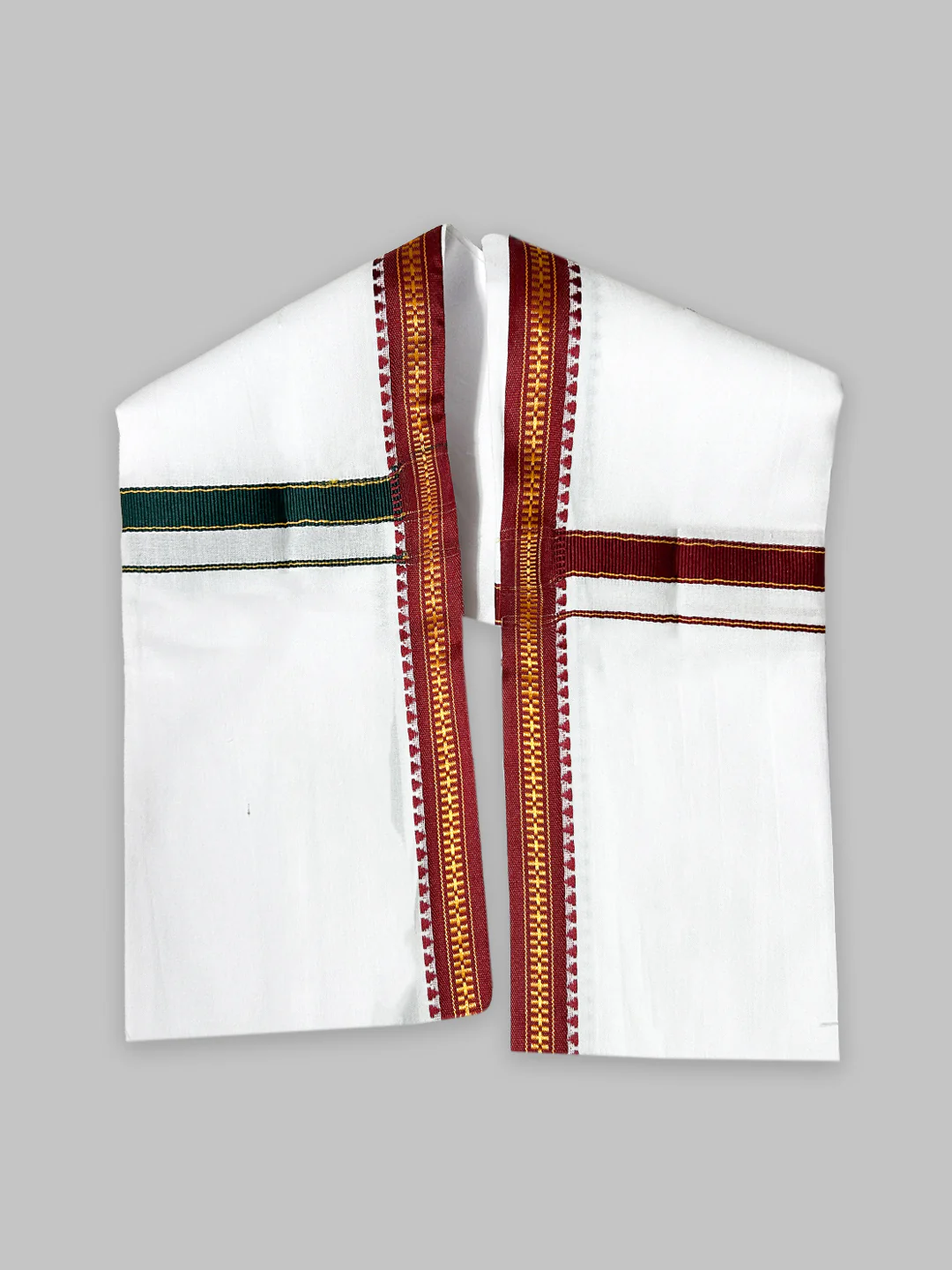 Men Angavastram Towel White Arasan - Image 3
