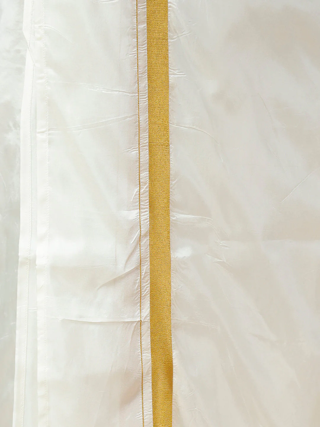 Men Dark Peach Half Sleeves Shirt with Art Silk Double Layer Dhoti Combo PS3 - Image 7