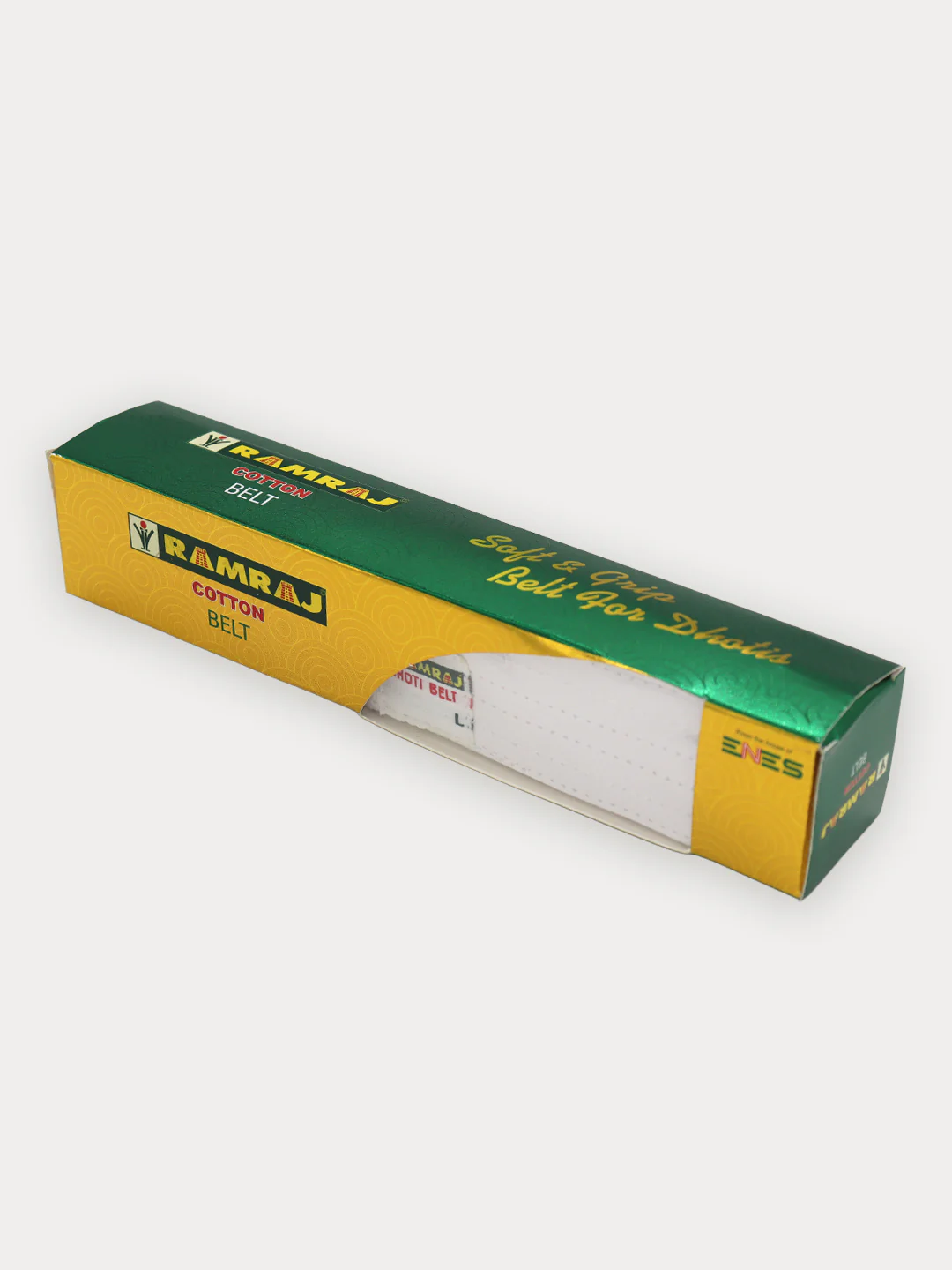 Men Soft & Grip Dhoti Pouch Belt White(Pack of 2) - Image 2