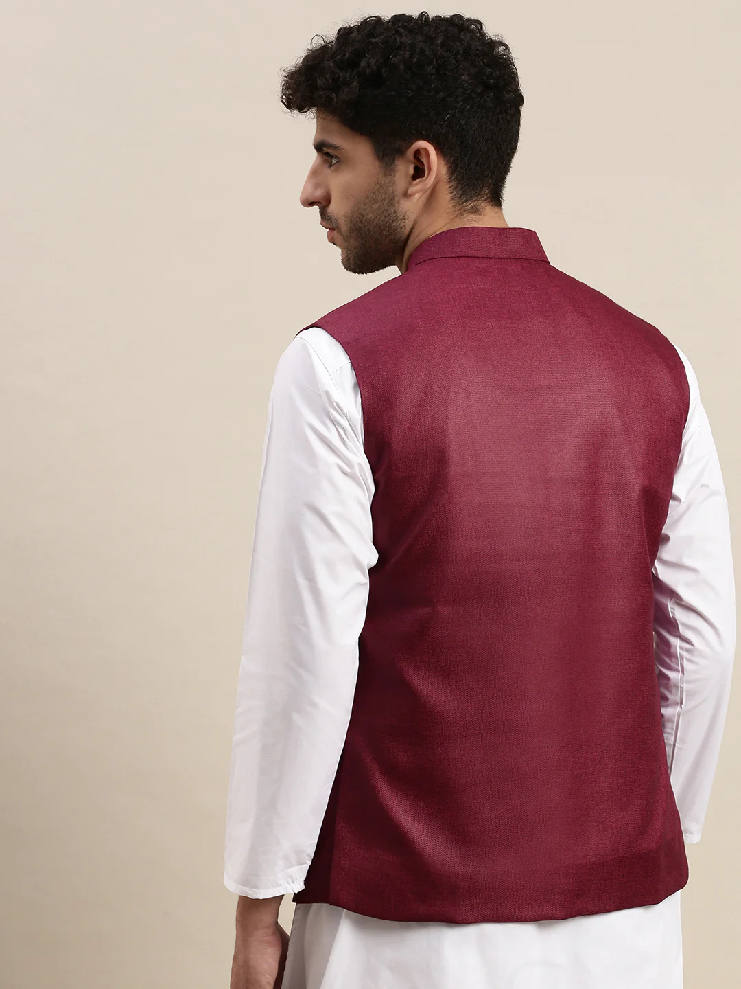 Men Ethnic Jacket Purple DW18 - Image 3