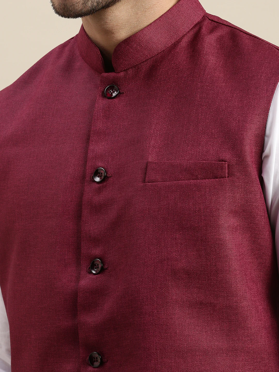 Men Ethnic Jacket Purple DW18 - Image 4
