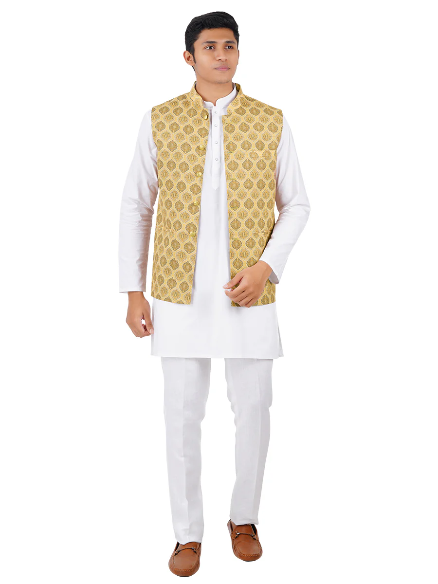 Men Ethnic Jacket Sandal JB7 - Image 3