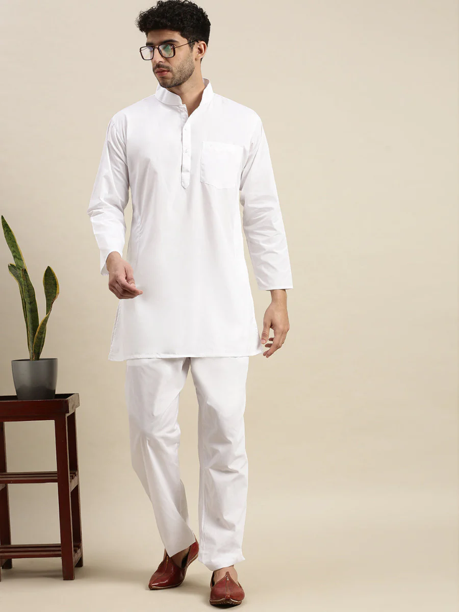 Men Ethnic Jacket with Kurta Pyjama Set DD7 - Image 3