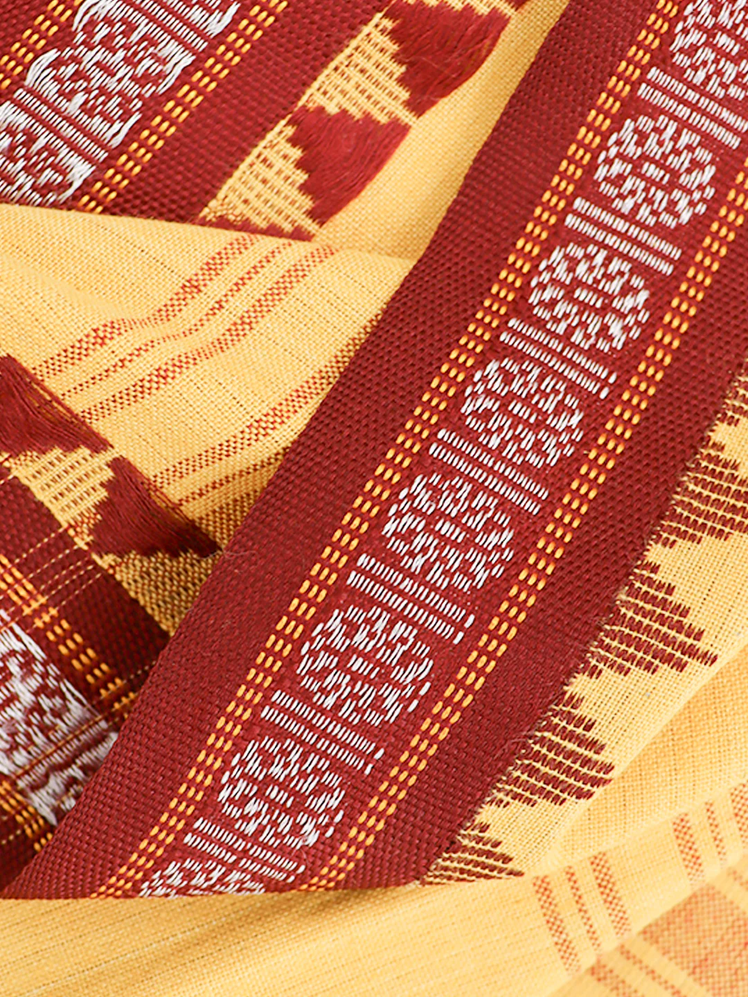 Men Fancy Border Angavastram Towel Biscuit Sandal - Image 4