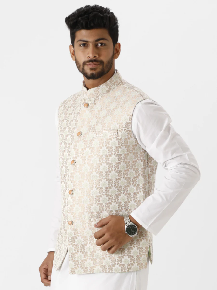 Men Fancy Ethnic Jacket Sandal - Image 2