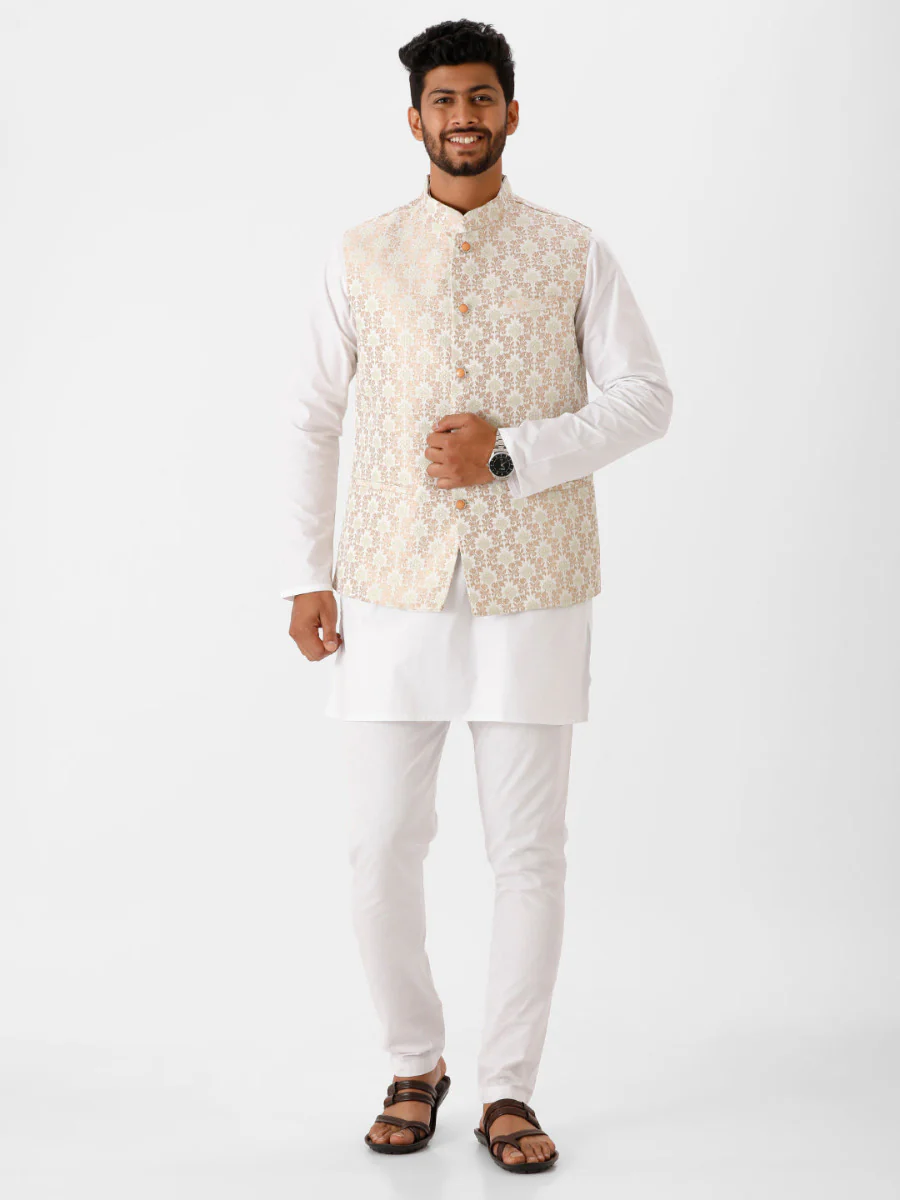 Men Fancy Ethnic Jacket Sandal - Image 5