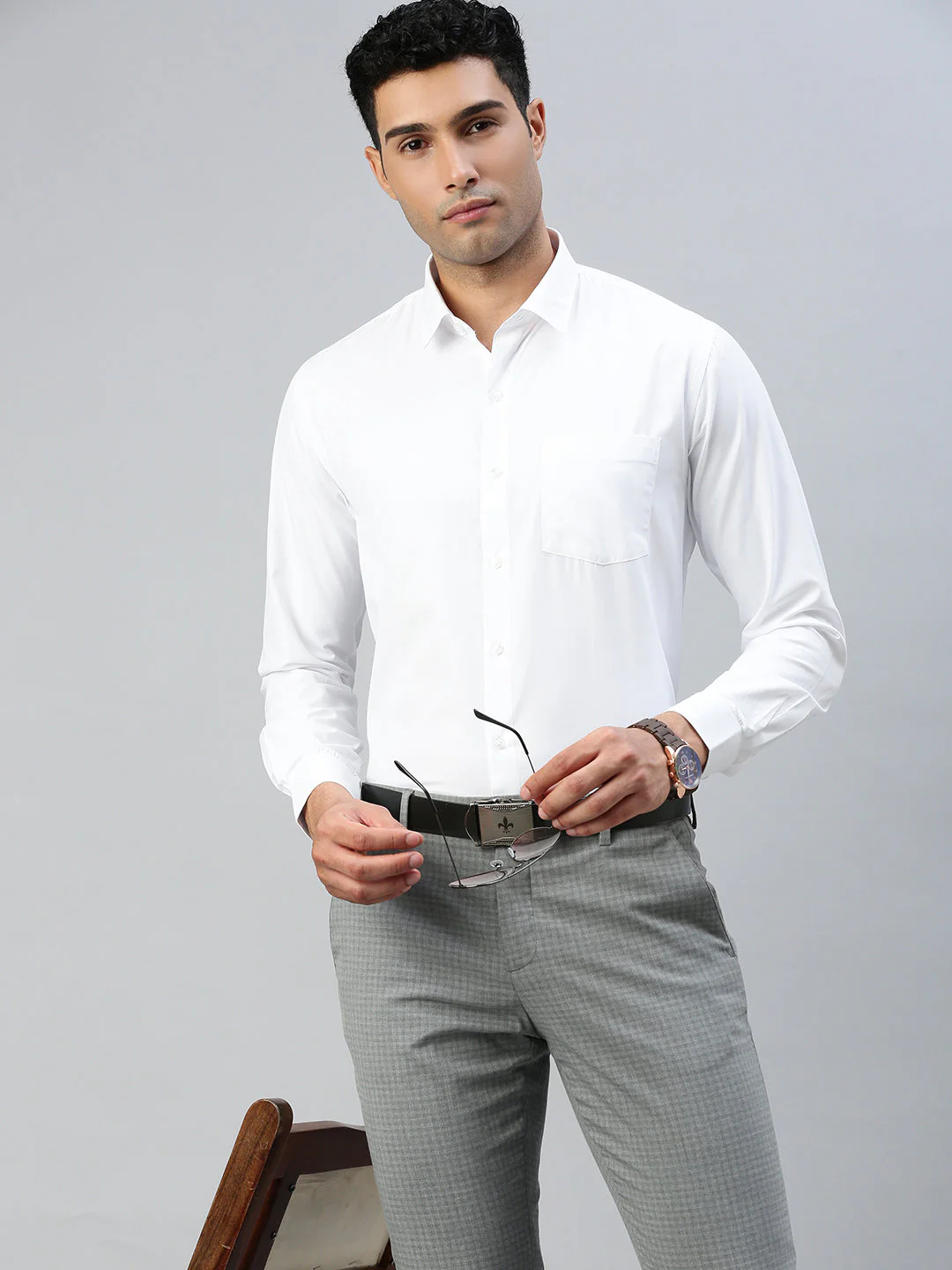 Men Formal White Shirt 2 Pcs Combo - Image 5