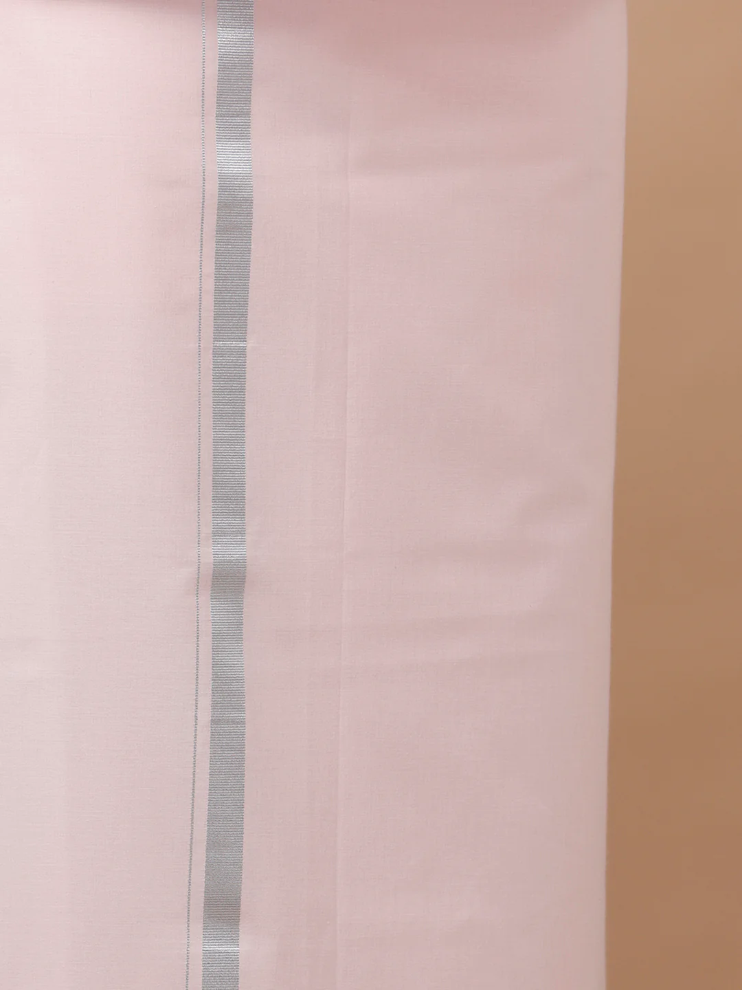 Men Formal White Shirt with Single Layer Pink Dhoti Combo - Image 5