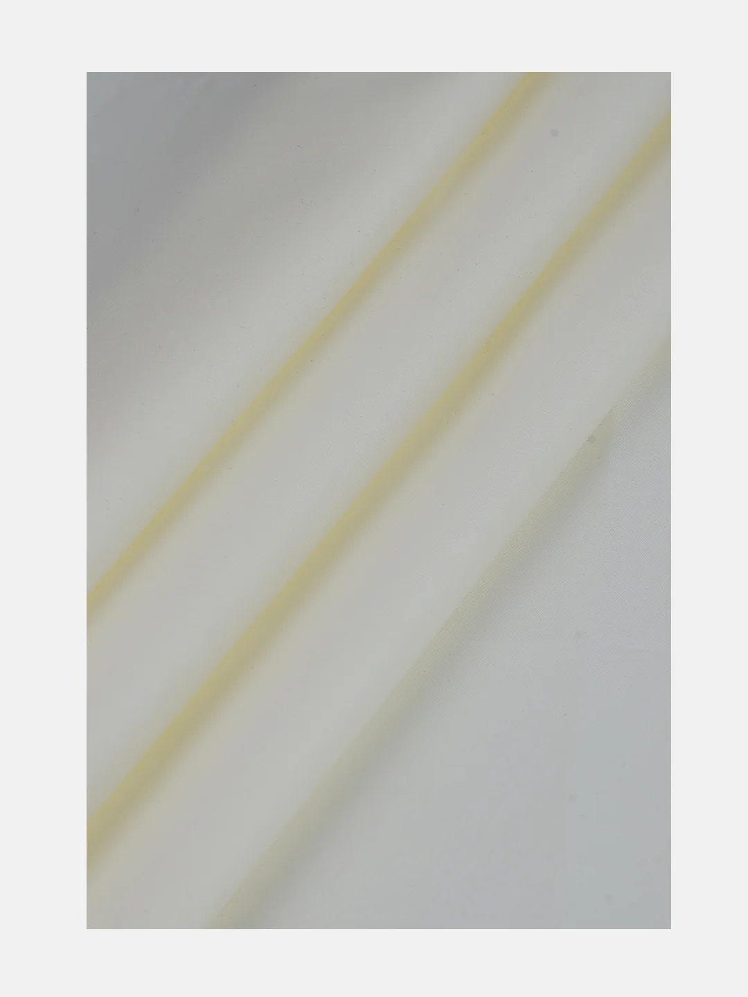 Men Giza Cotton Plain Shirt Fabric Cream Contigo - Image 4