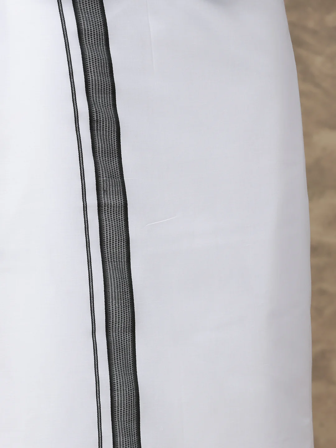 Men Green Waterlo Shirt With Matching Border Dhoti Set Trendy - Image 4