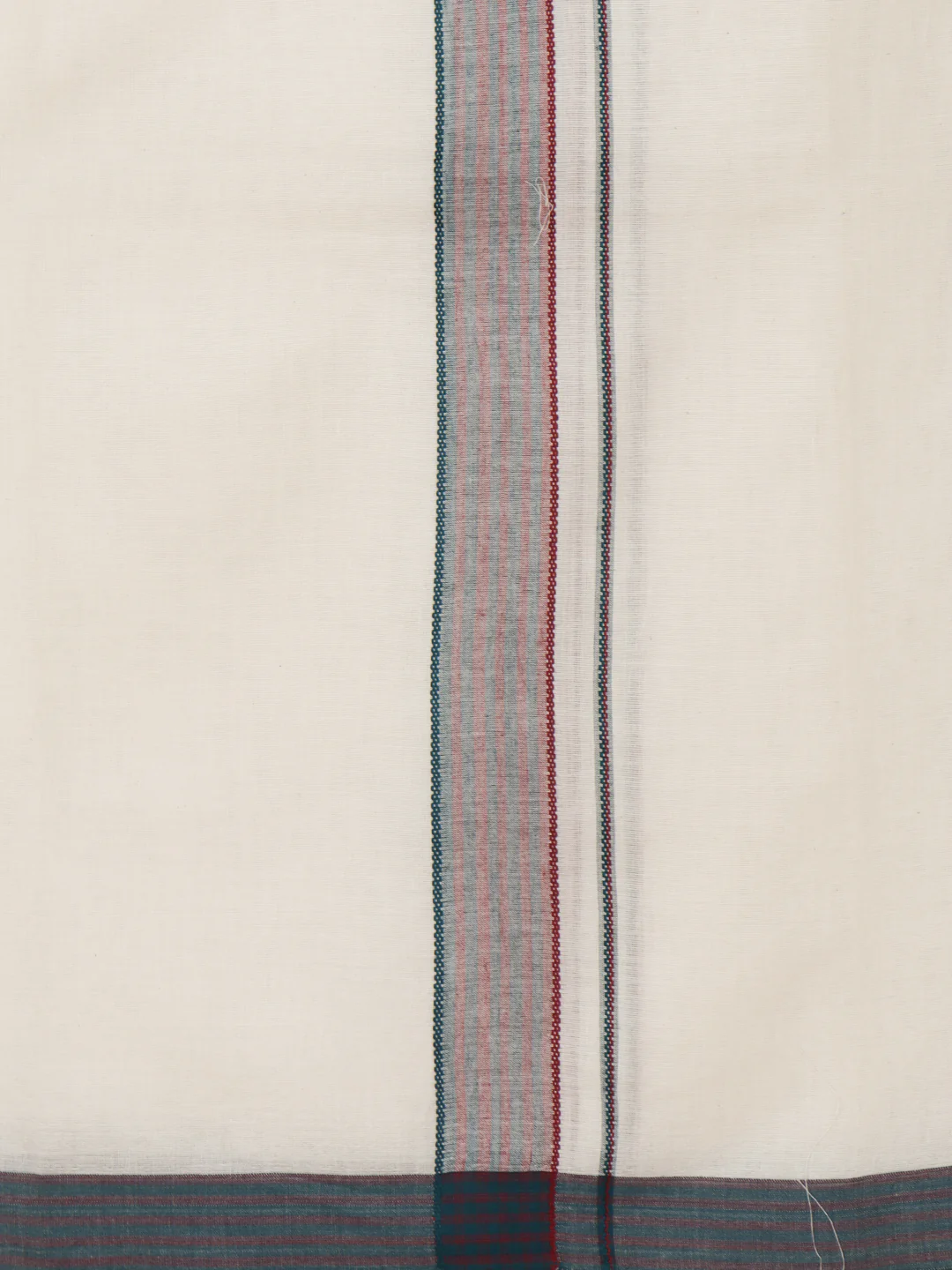Men Kora Cotton Double Layer Dhoti with Fancy Border Rivan Kora Fancy RKF02 - Image 4