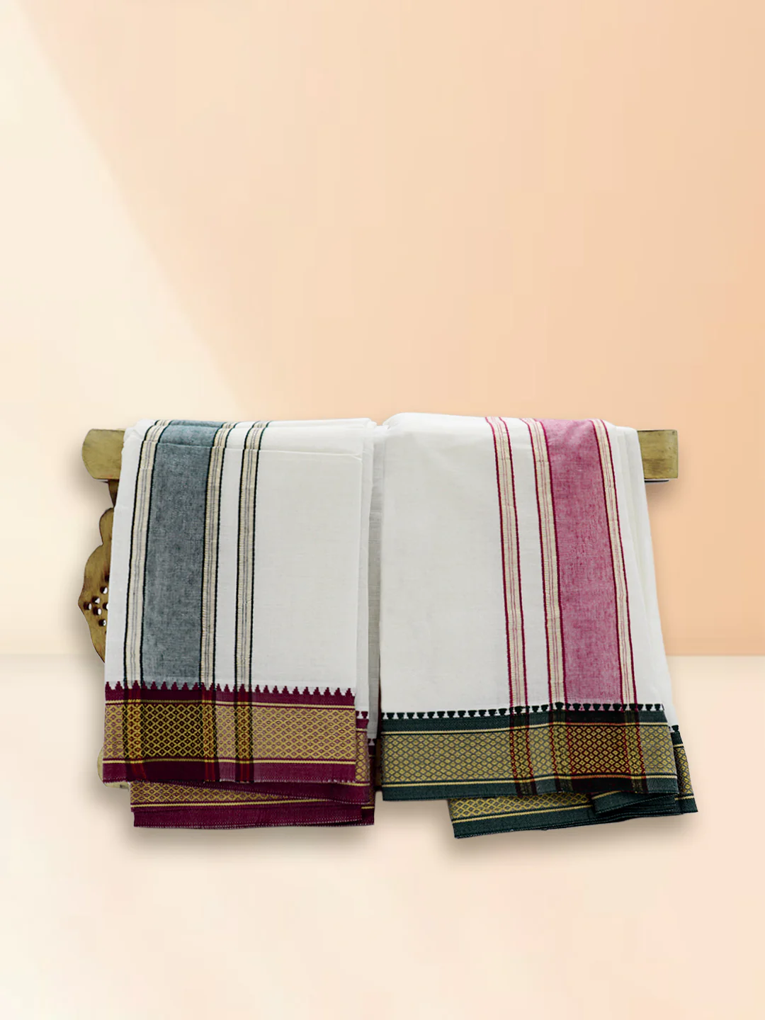 Men Kora Cream Myil Khan Towel 7K - Image 3