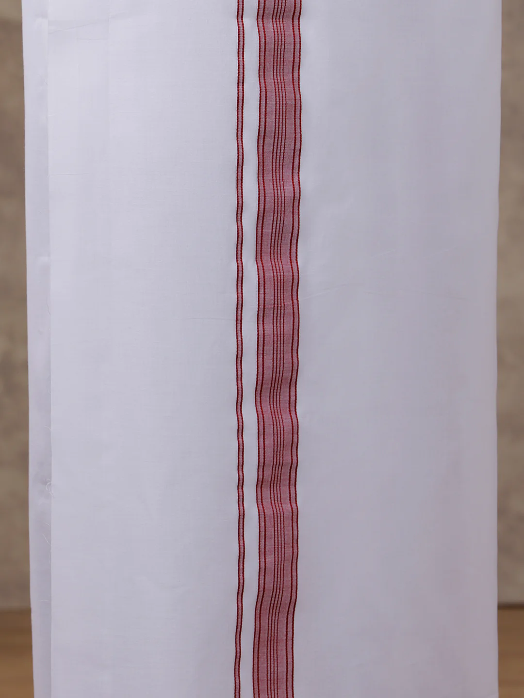 Men Matching Border Dhoti & Full Sleeves Shirt Set Maroon C81 - Image 6